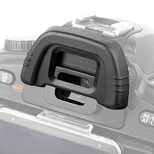 D90 D7000 Eyepiece Eyecup Eye Cup DK-21 for Nikon D750 D610 D600 D300 D200 D80 D70 D50 Camera Viewfinder, ULBTER Eyepiece Cover & Hot Shoe Cover -(2+2 Pack) - Image 3
