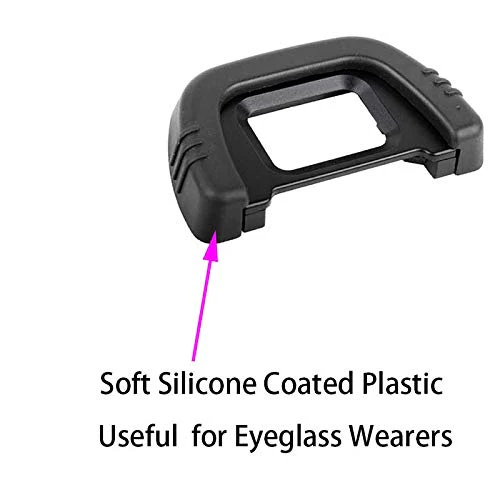 D90 D7000 Eyepiece Eyecup Eye Cup DK-21 for Nikon D750 D610 D600 D300 D200 D80 D70 D50 Camera Viewfinder, ULBTER Eyepiece Cover & Hot Shoe Cover -(2+2 Pack) - Image 5