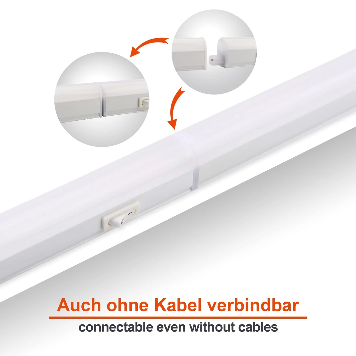 da LIGHT LED Under-Unit Light Kitchen 14 W 87.5 cm 1250 lm 4000 K Neutral White Under-Unit Light Strip Kitchen Lamp Cabinet Lighting Super Bright White for Kitchen Cabinet Expandable with Plug-In 4000 K, Set of 1 87.5cm - Image 4