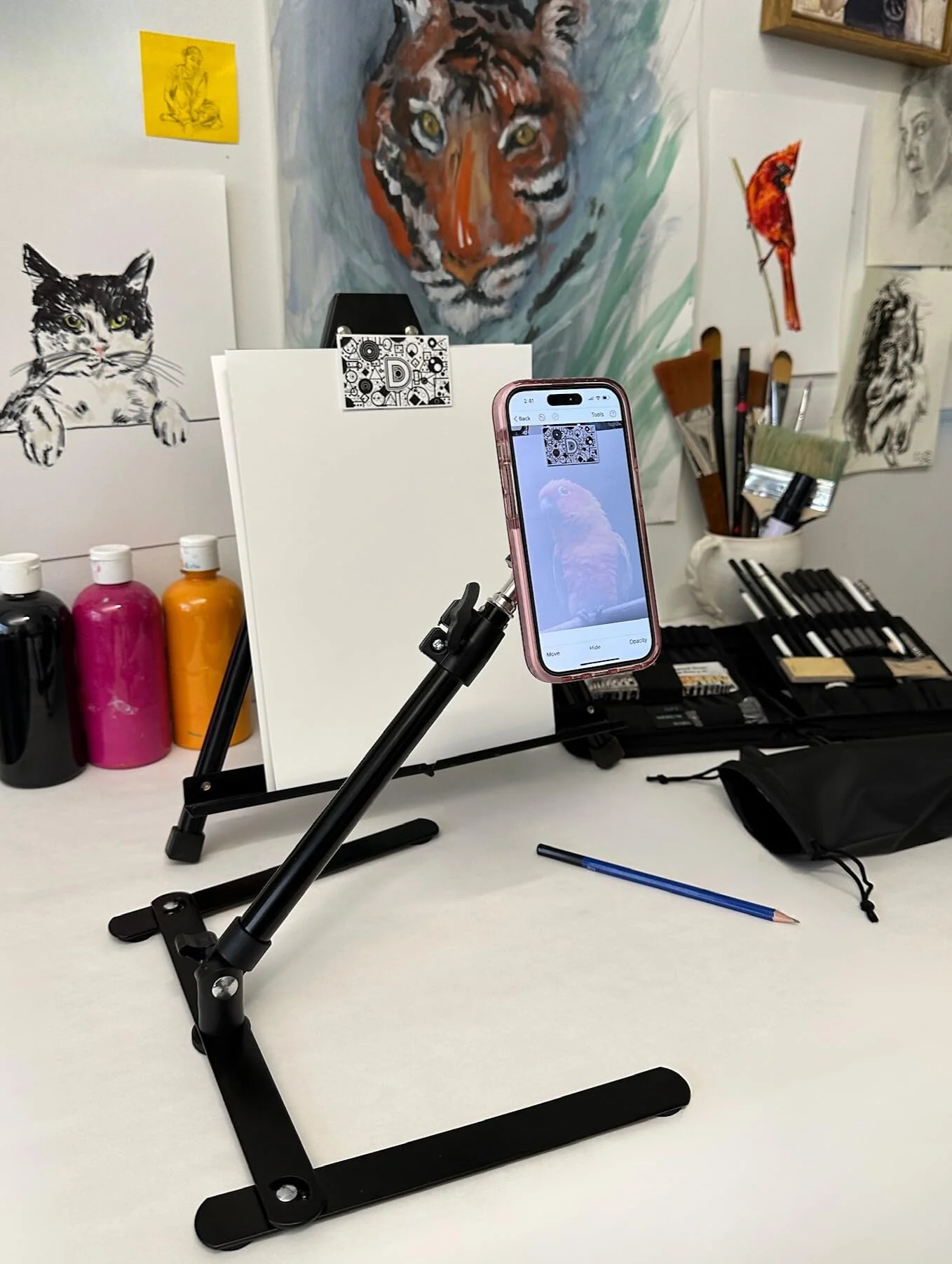 Da Vinci Eye Phone Stand for Overhead Recording of Drawing, Cooking, Crafts, AR Art Projector (MagSafe Compatible) - Image 6