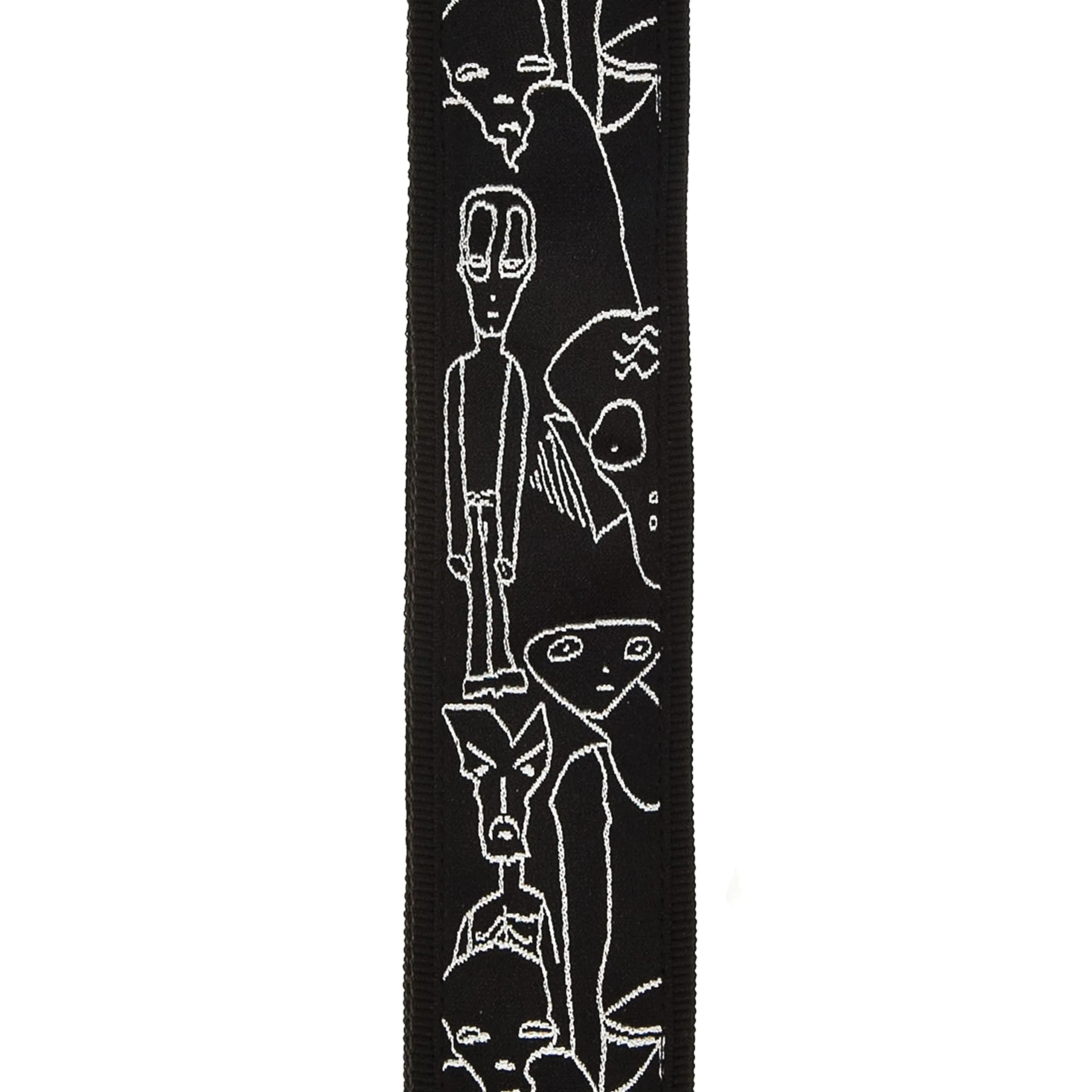 D'Addario 50MM Js Strap, Silver Sketches (50JS05) Woven - Image 2