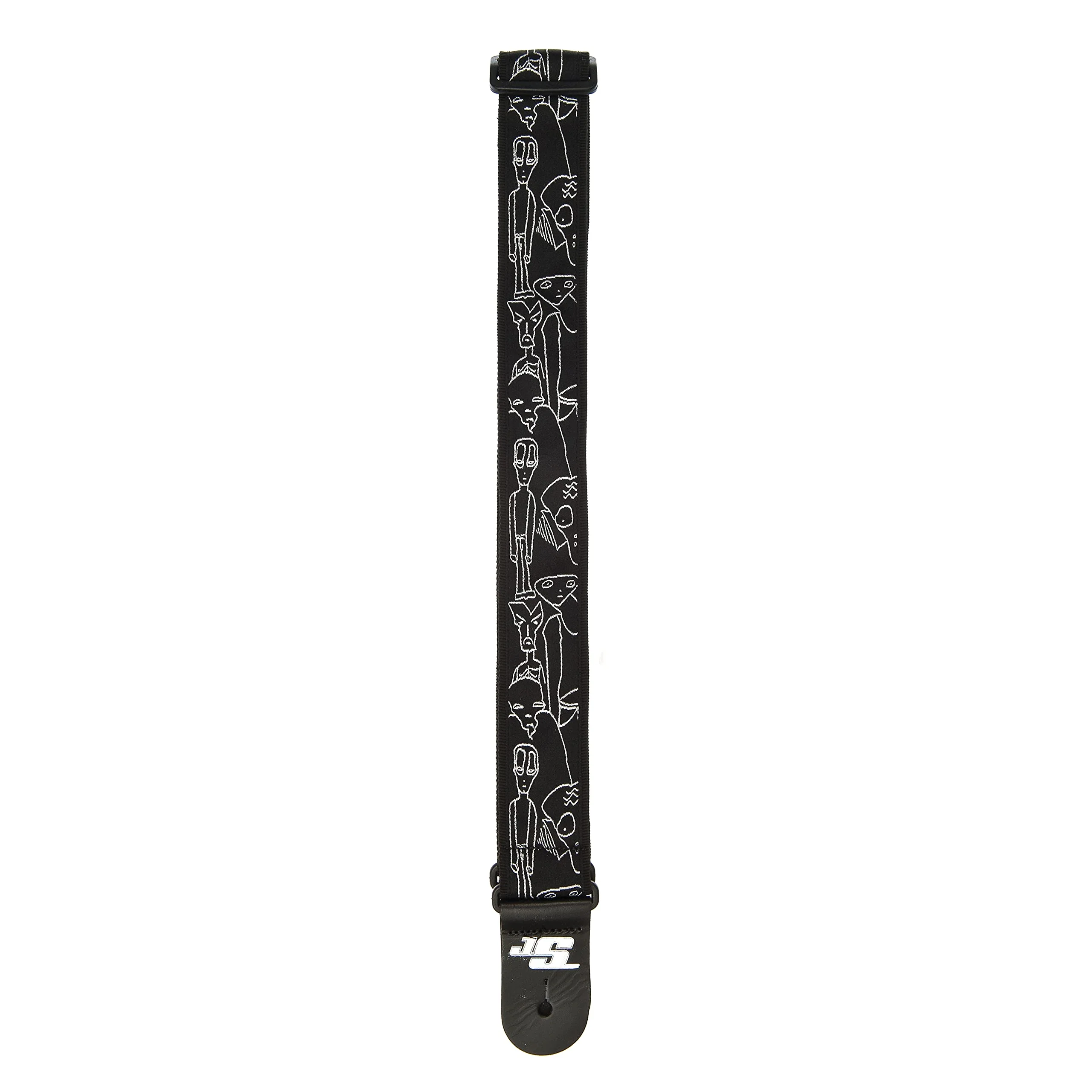 D'Addario 50MM Js Strap, Silver Sketches (50JS05) Woven - Image 3