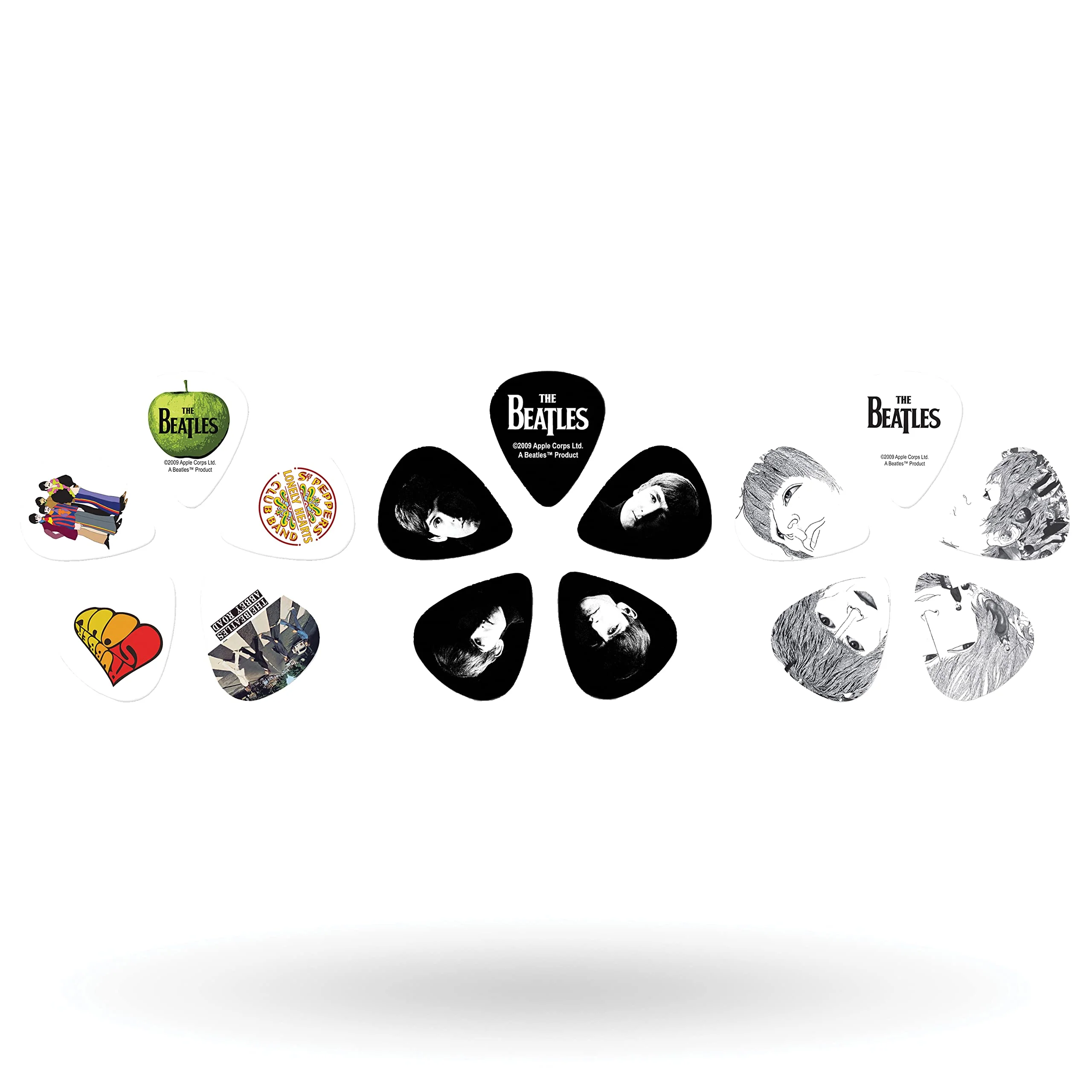D'Addario Accessories Beatles Guitar Picks - The Beatles Collectable Guitar Picks - Picks with Tin, 15 Pack, Logo Collectible Tin/Picks - Image 2