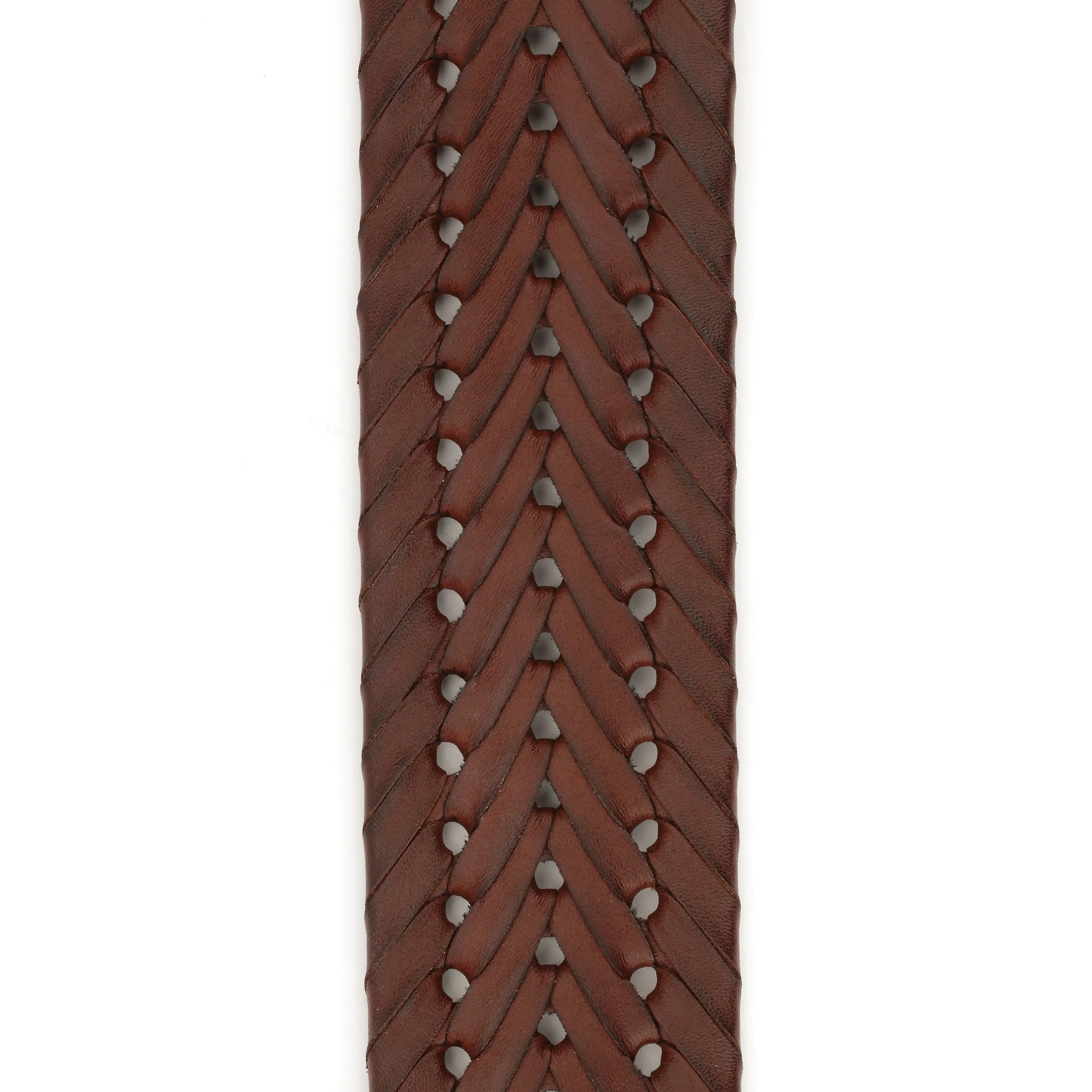 D'Addario Accessories Braided Leather Guitar Strap - Guitar Accessories - Electric Guitar Strap, Acoustic Guitar Strap, Acoustic Electric Guitar Strap & Bass Guitar Strap - Brown - Image 2