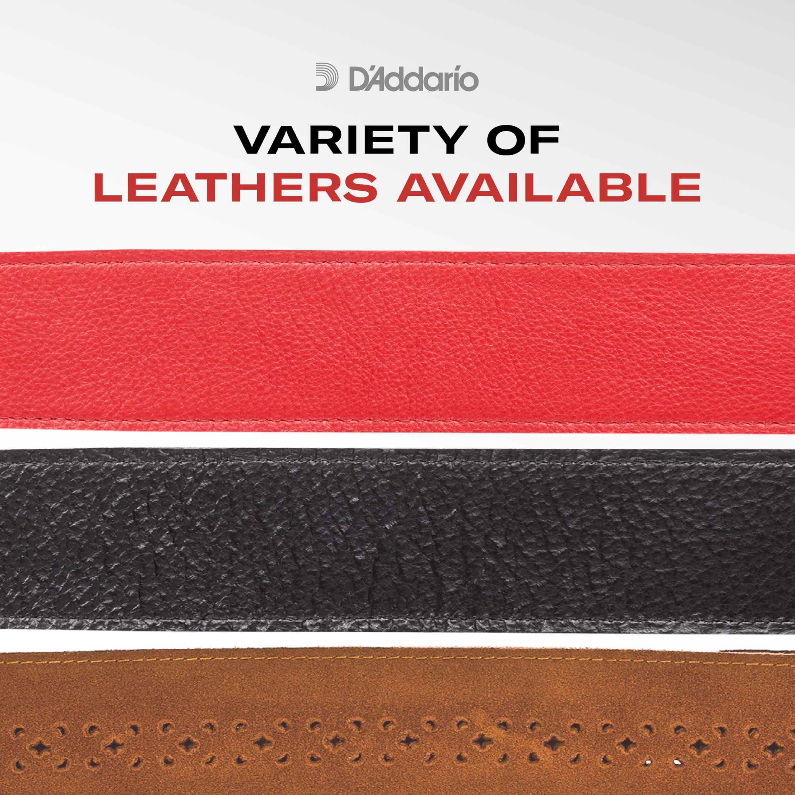 D'Addario Accessories Braided Leather Guitar Strap - Guitar Accessories - Electric Guitar Strap, Acoustic Guitar Strap, Acoustic Electric Guitar Strap & Bass Guitar Strap - Brown - Image 4