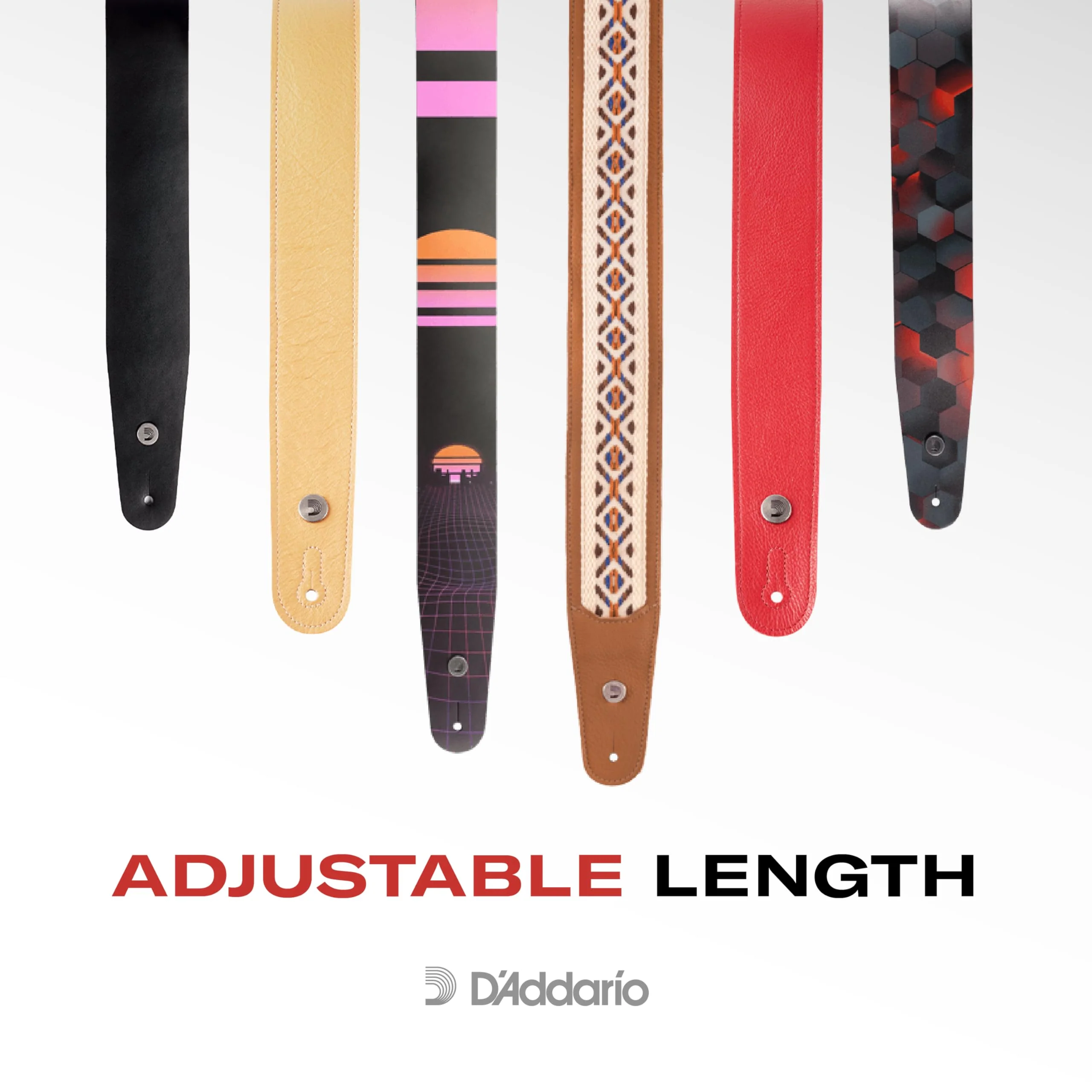 D'Addario Accessories Braided Leather Guitar Strap - Guitar Accessories - Electric Guitar Strap, Acoustic Guitar Strap, Acoustic Electric Guitar Strap & Bass Guitar Strap - Brown - Image 5