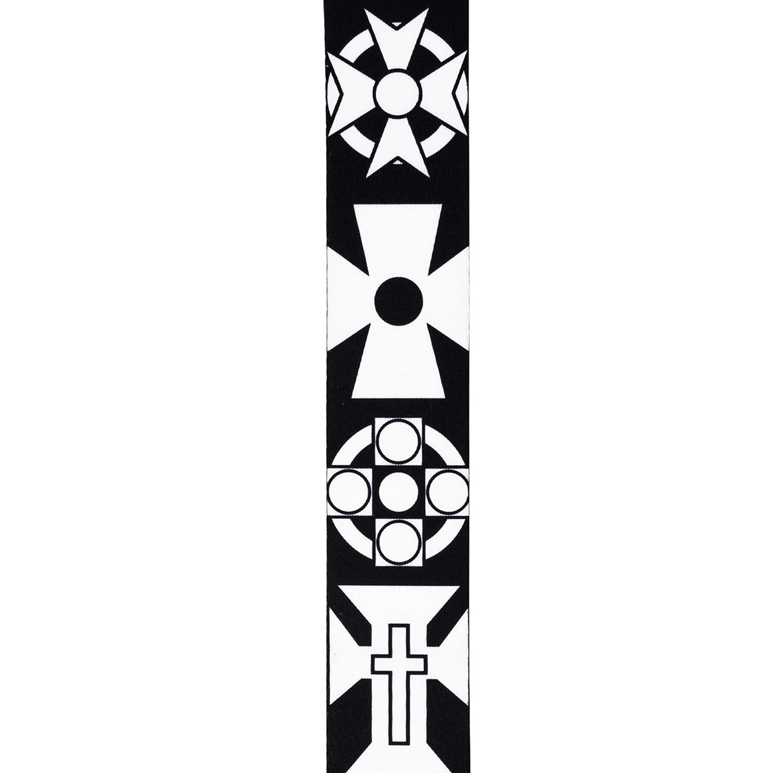 D'Addario Accessories Joe Satriani Swivel Guitar Strap, Crosses, Black, Large - Image 3