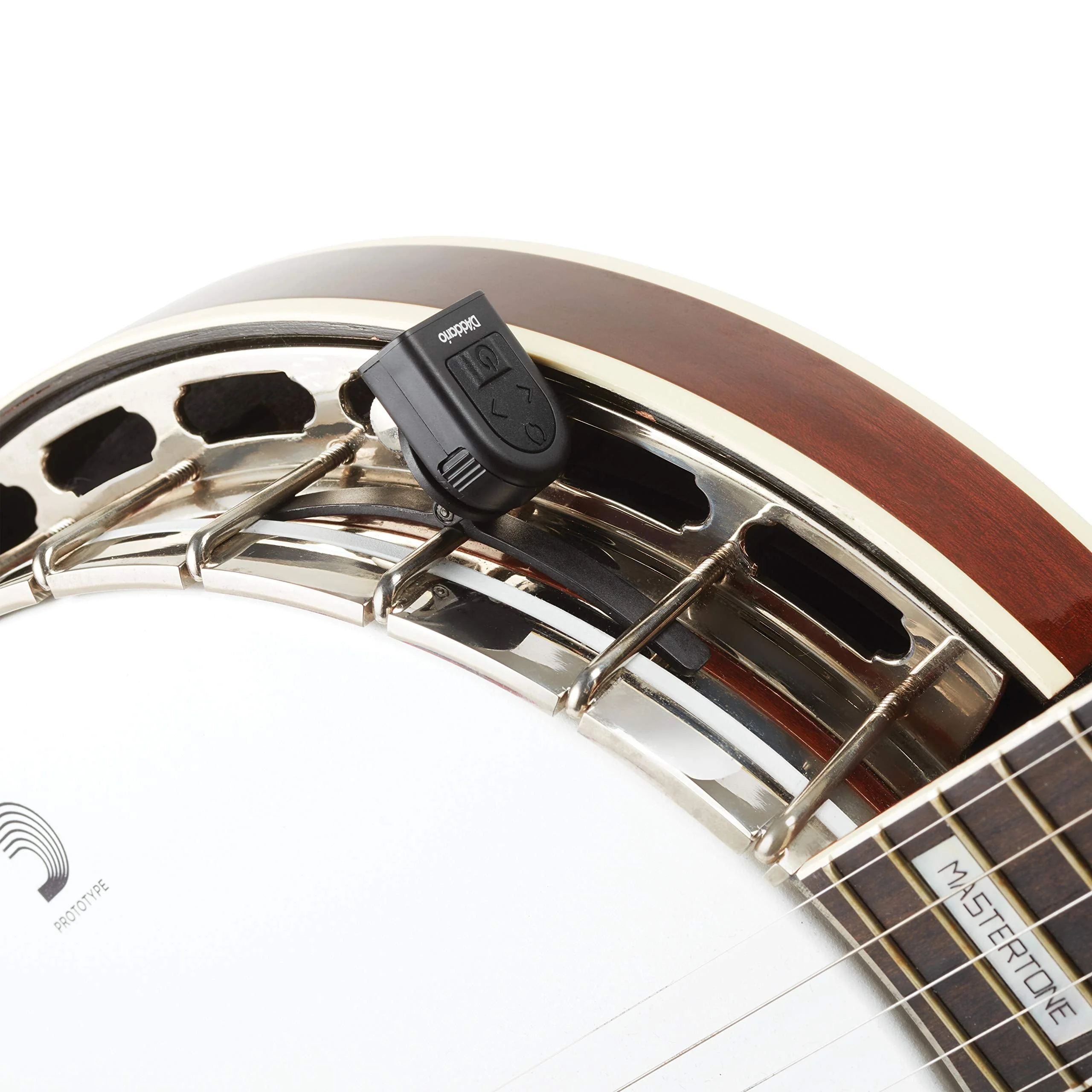 D'Addario Accessories Micro Banjo Tuner - Multi-color display - Digital Tuner - Non Marring Hoop Bracket - Fast & Accurate Tuning - Visual Metronome - Image 4
