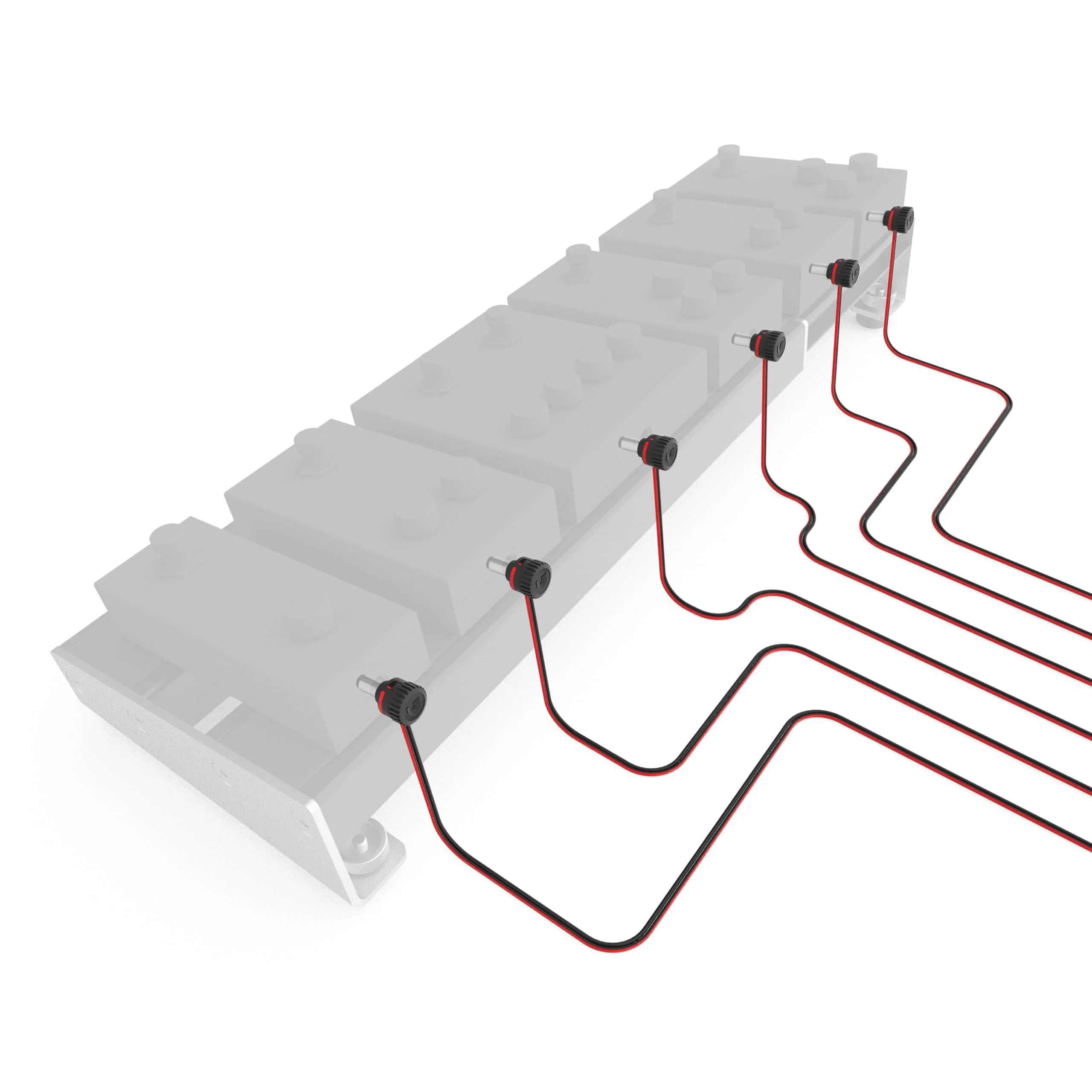 D'Addario Accessories XPND DIY Power Cable Kit - Customizable Power Cables for Guitar Pedal Boards - 12 Male Plugs, 2 Female Plugs, 10ft Cable - Image 3