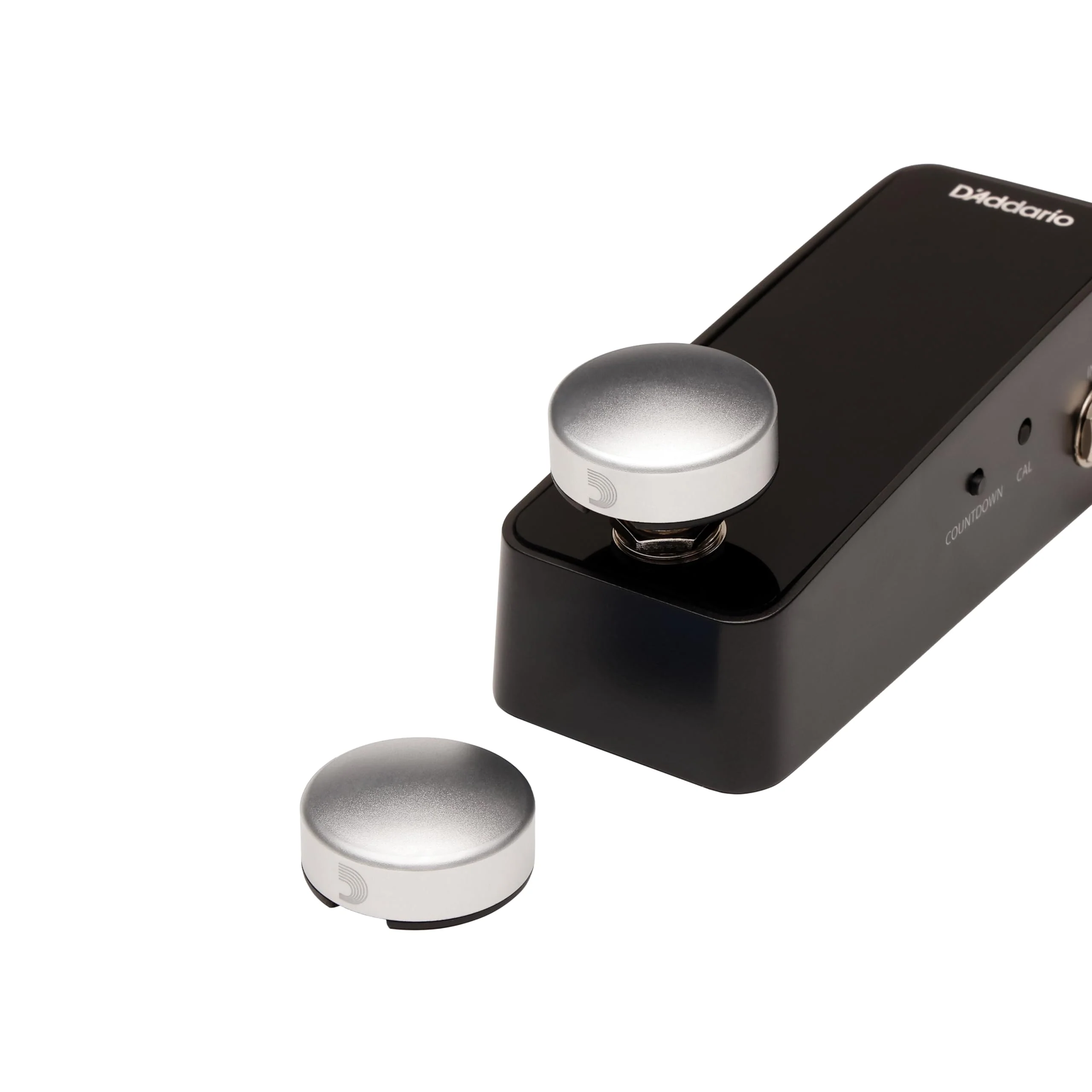 D'Addario Accessories XPND Guitar Pedal Footswitch Topper - Guitar Pedal Button Caps - Silver, 2-Pack - Image 3