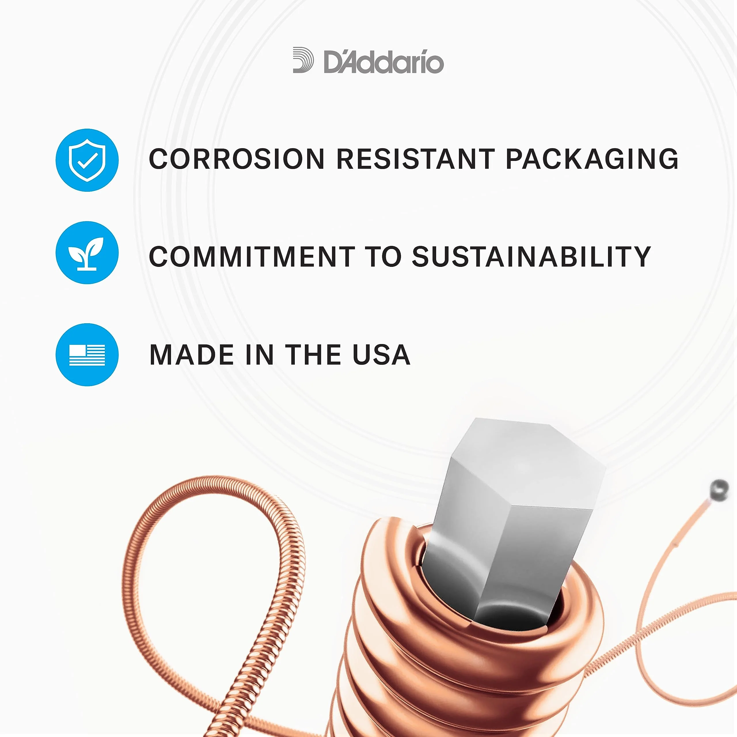 D'Addario Acoustic Guitar Strings, 80/20 Bronze, EJ11-3D, Light Gauge 12-53, 6-String Set, Pack of 3 3-Pack Light, 12-53 - Image 5