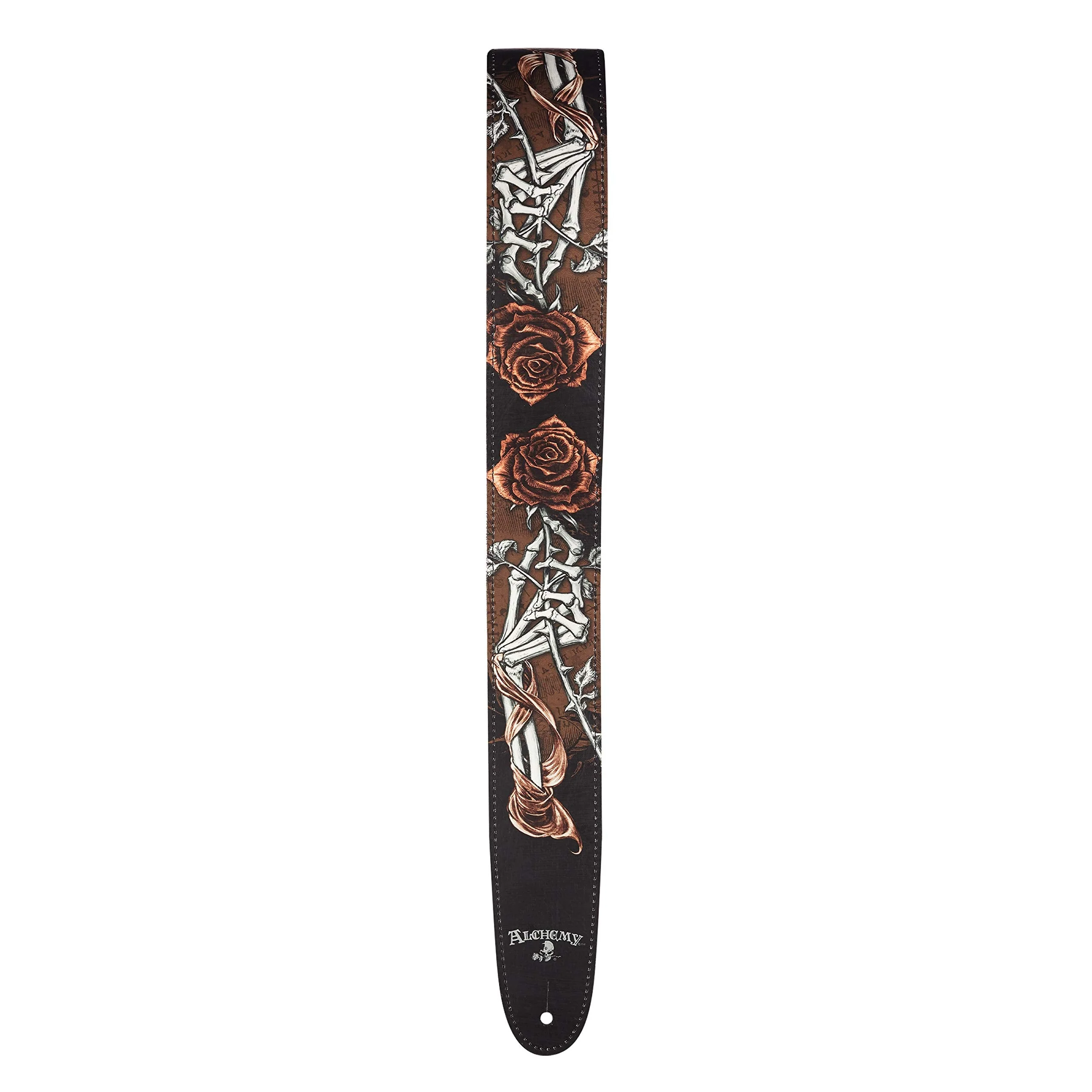 D'Addario Alchemy Leather Guitar Strap, Cryptorosa, 25LAL05 - Image 3