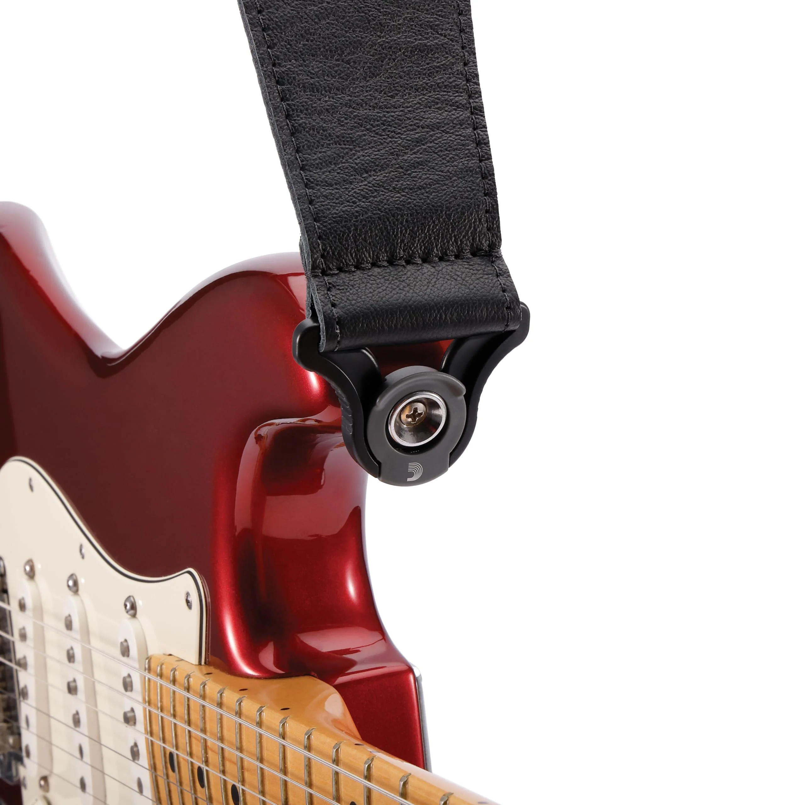 D'Addario Auto Lock Guitar Strap - Acoustic & Electric Accessories Black 2.5" Width - Image 4