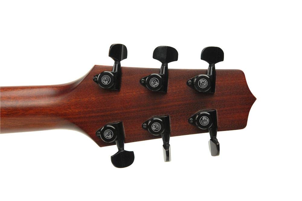 D'Addario Auto-Trim Tuning Machines - Locking Tuners for Guitars - 3+3 Setup, Black - Image 3