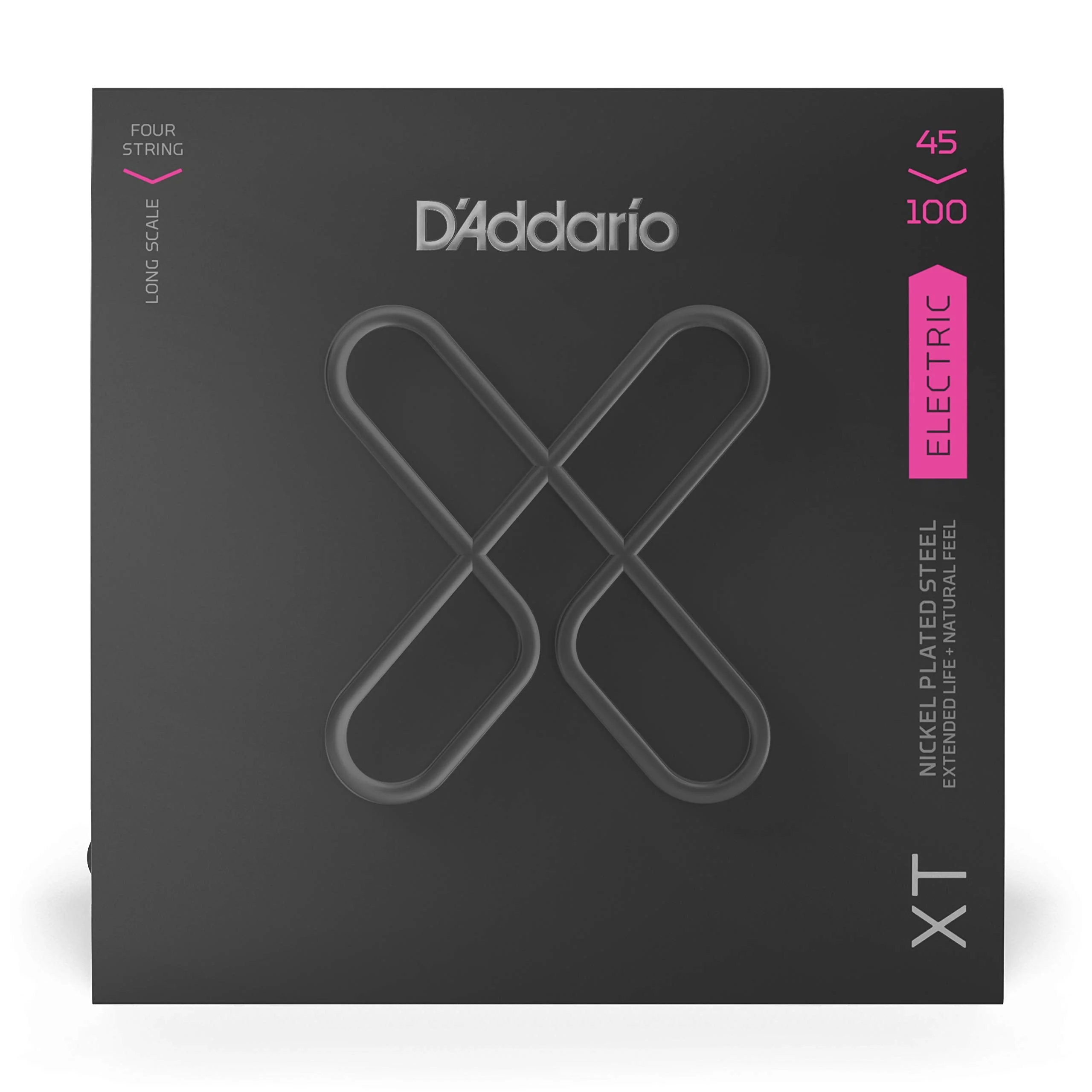D'Addario Bass Guitar Strings, XT Coated Electric, XTB45100, Regular Light 45-100, 4-String Set, Pack of 1 Regular Light, 45-100 - Image 2