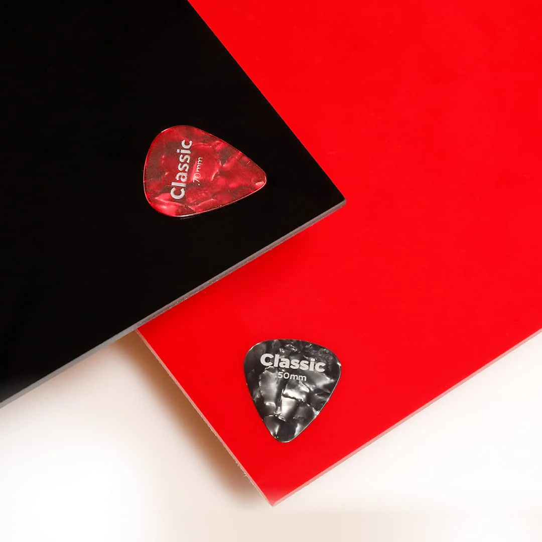 D'Addario Celluloid Guitar Picks - Guitar Accessories - Guitar Picks for Acoustic Guitar, Electric Guitar, Bass Guitar - Natural Feel, Warm Tone - Assorted, Medium 0.70mm, 10 Count (Pack of 1) 10-pack - Image 4