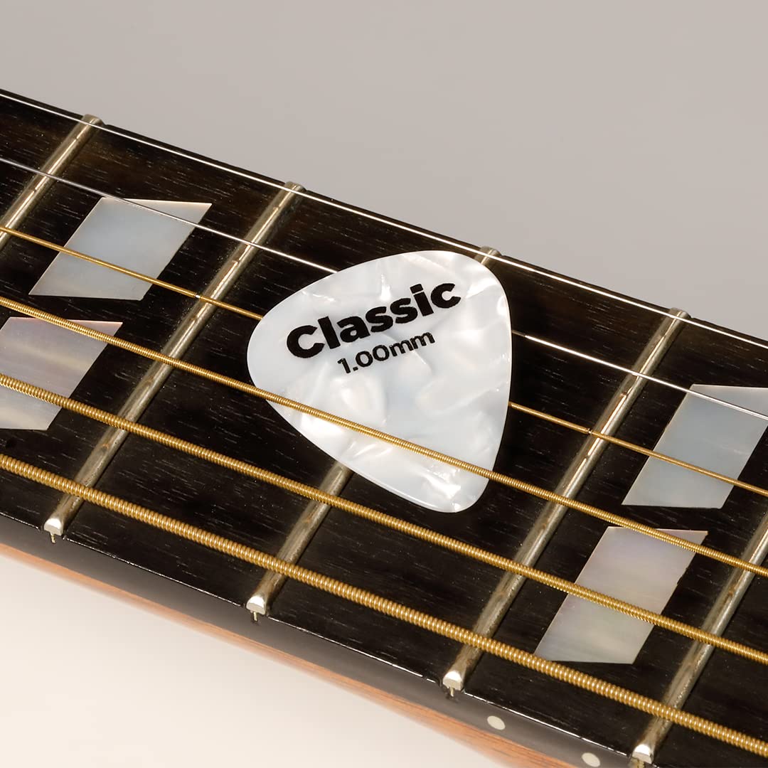 D'Addario Celluloid Guitar Picks - Guitar Accessories - Guitar Picks for Acoustic Guitar, Electric Guitar, Bass Guitar - Natural Feel, Warm Tone - Assorted, Medium 0.70mm, 10 Count (Pack of 1) 10-pack - Image 5