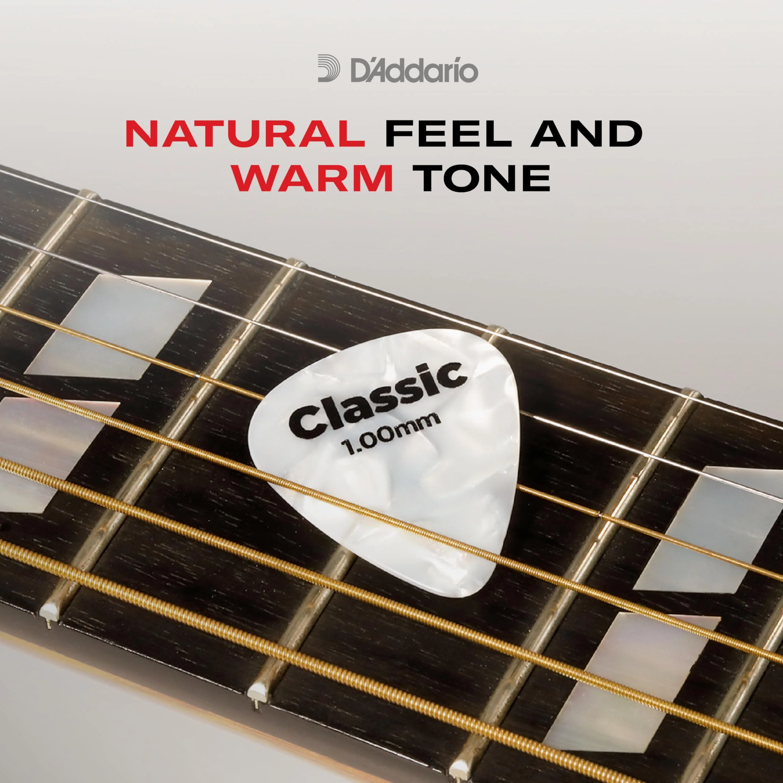 D'Addario Checkerboard Celluloid Guitar Picks, Heavy, 100 Pack 100-pack 1mm-Heavy - Image 3