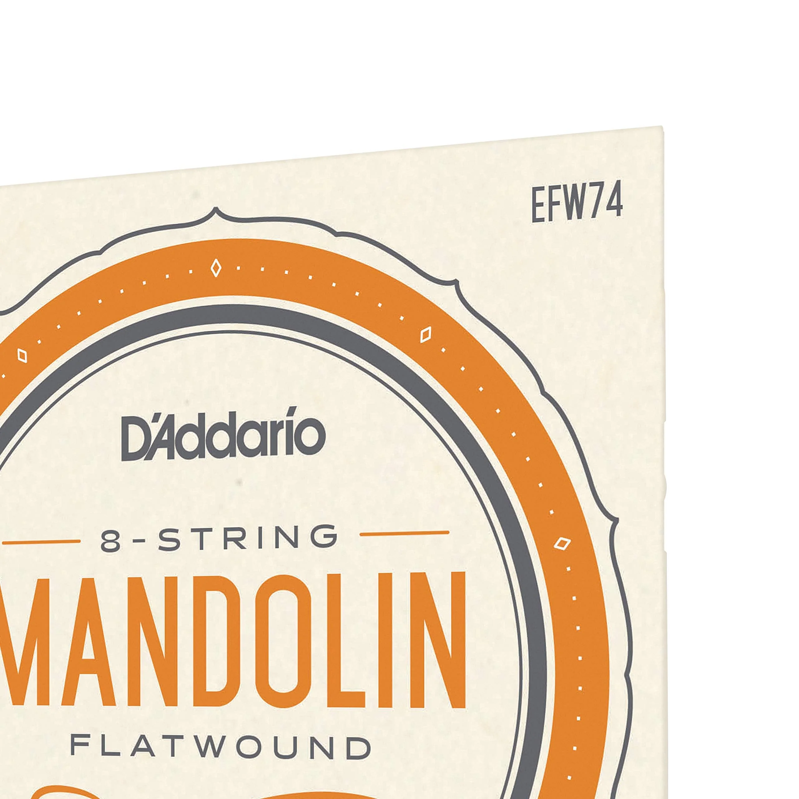 D'Addario EFW74 Phosphor Bronze Flatwound Mandolin Strings, Medium, 11-36 - Image 4