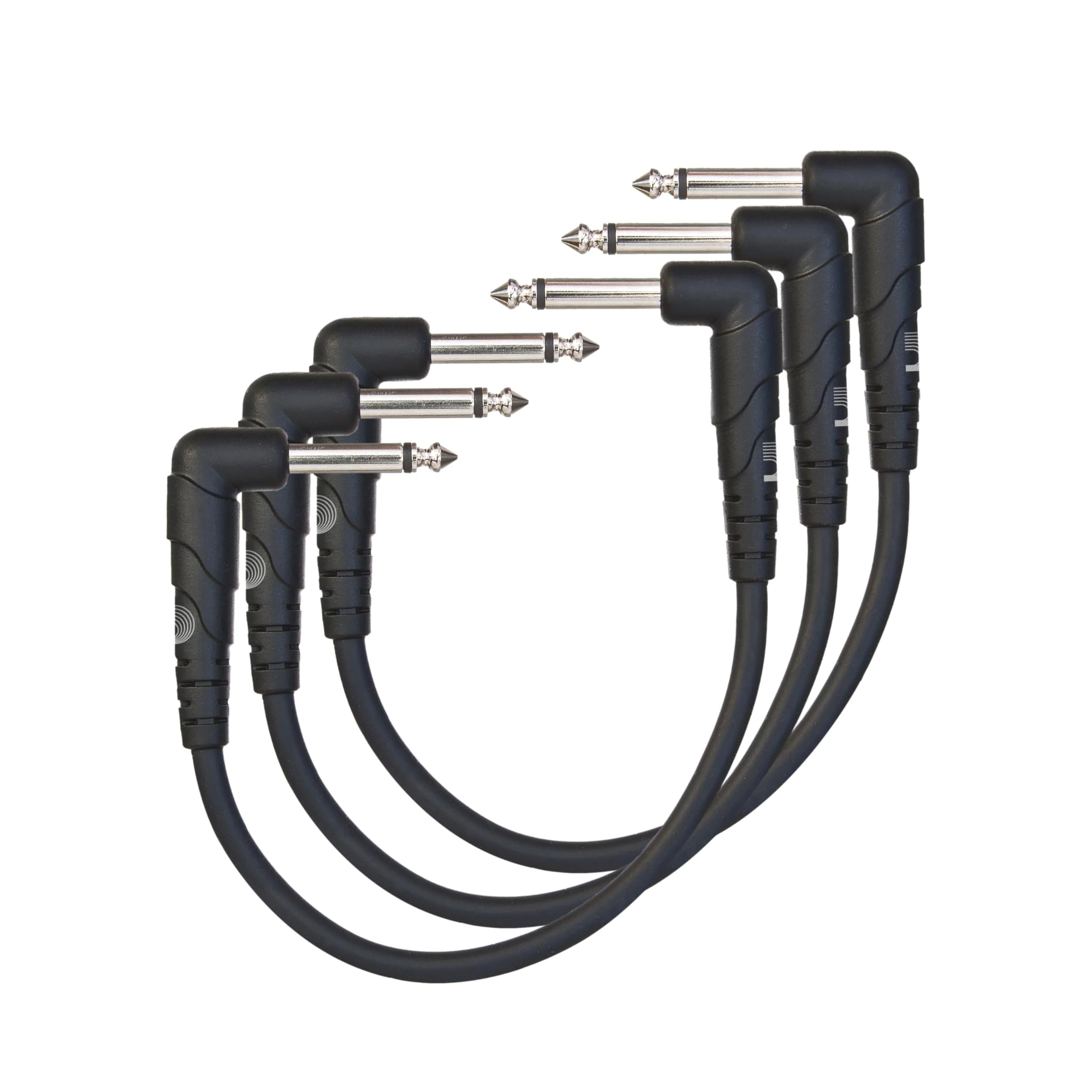 D'Addario Guitar Cable - Guitar Patch Cable - Instrument Cable - Guitar Accessories - Classic Series Cable - 0.5 Foot/152.4 MM - Right Angle - Dark Grey - 3 Pack 6 in 3-Pack Round - Right Angle - Image 5