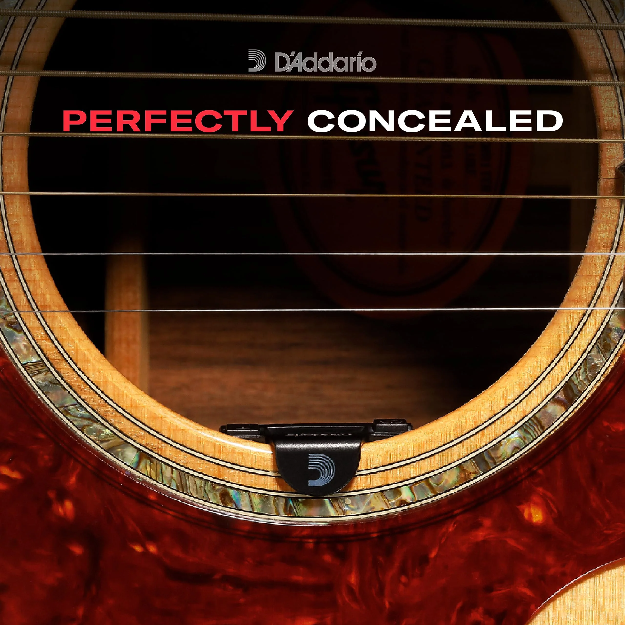 D'Addario Guitar Tuner - NS Micro Soundhole Tuner - Fits in Guitar Sound Hole - For Acoustic Guitars, Ukuleles - Non Marring Sound Hole Clip - Quick & Accurate Tuning - Image 2