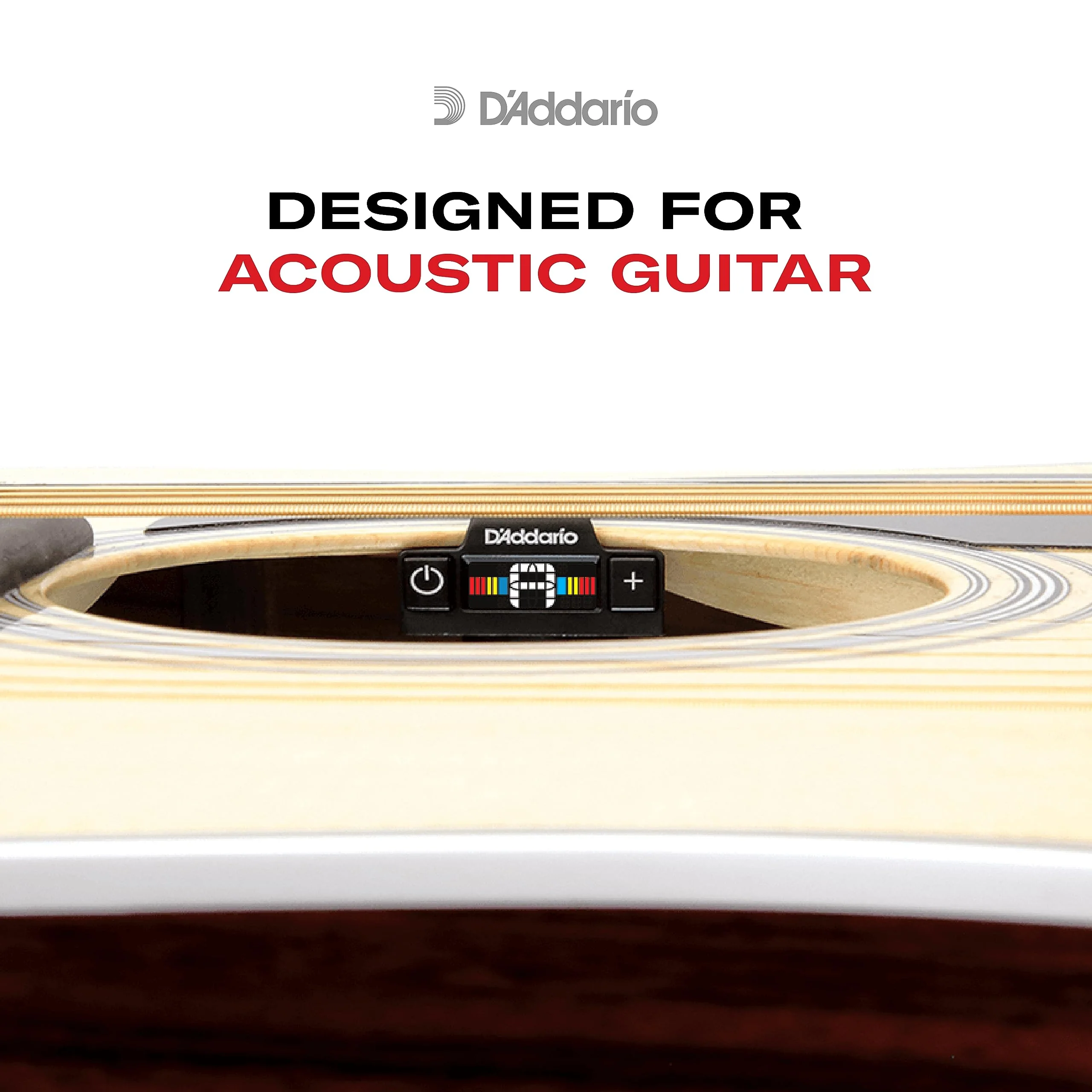 D'Addario Guitar Tuner - NS Micro Soundhole Tuner - Fits in Guitar Sound Hole - For Acoustic Guitars, Ukuleles - Non Marring Sound Hole Clip - Quick & Accurate Tuning - Image 3