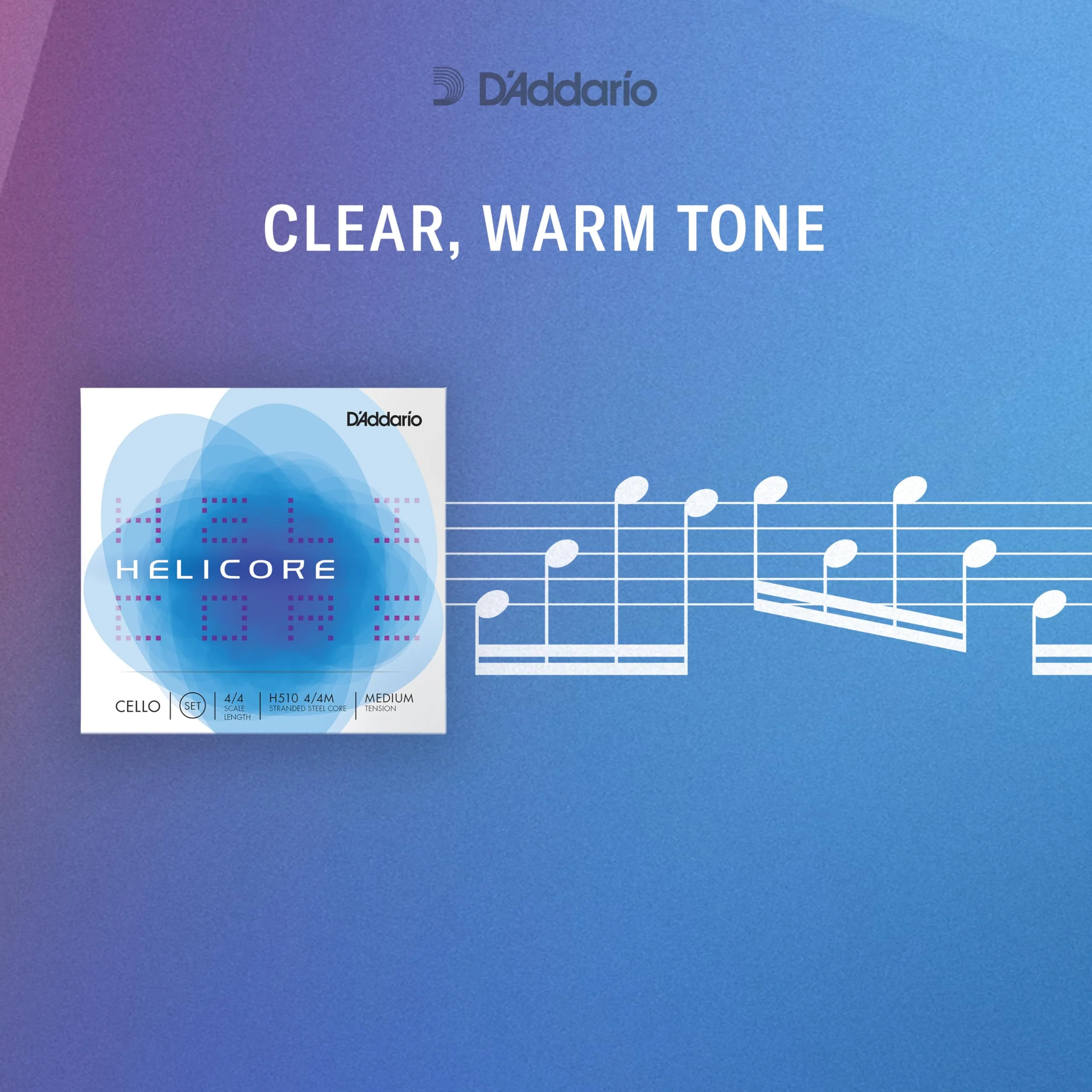 D'Addario Helicore Pizzicato Bass Single A String, 3/4 Scale, Medium Tension - Image 4