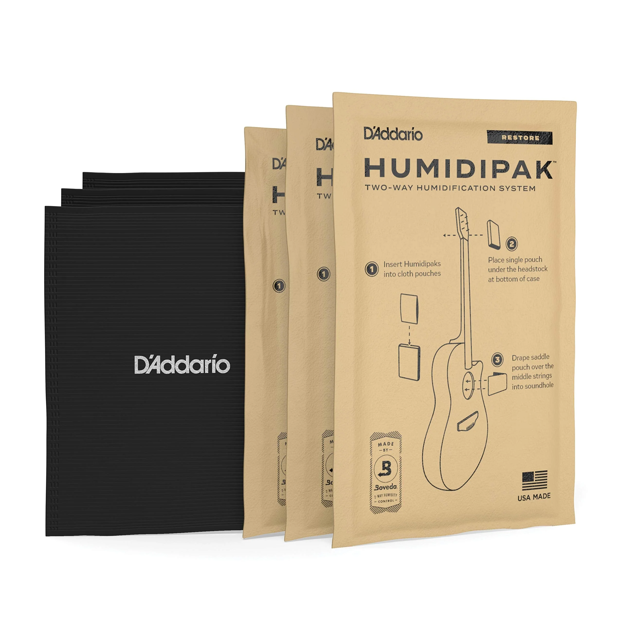 D'Addario Humidifier Humidipak Restore Kit-Automatic Guitar Humidification Conditioning System (PW-HPK-03) - Image 2