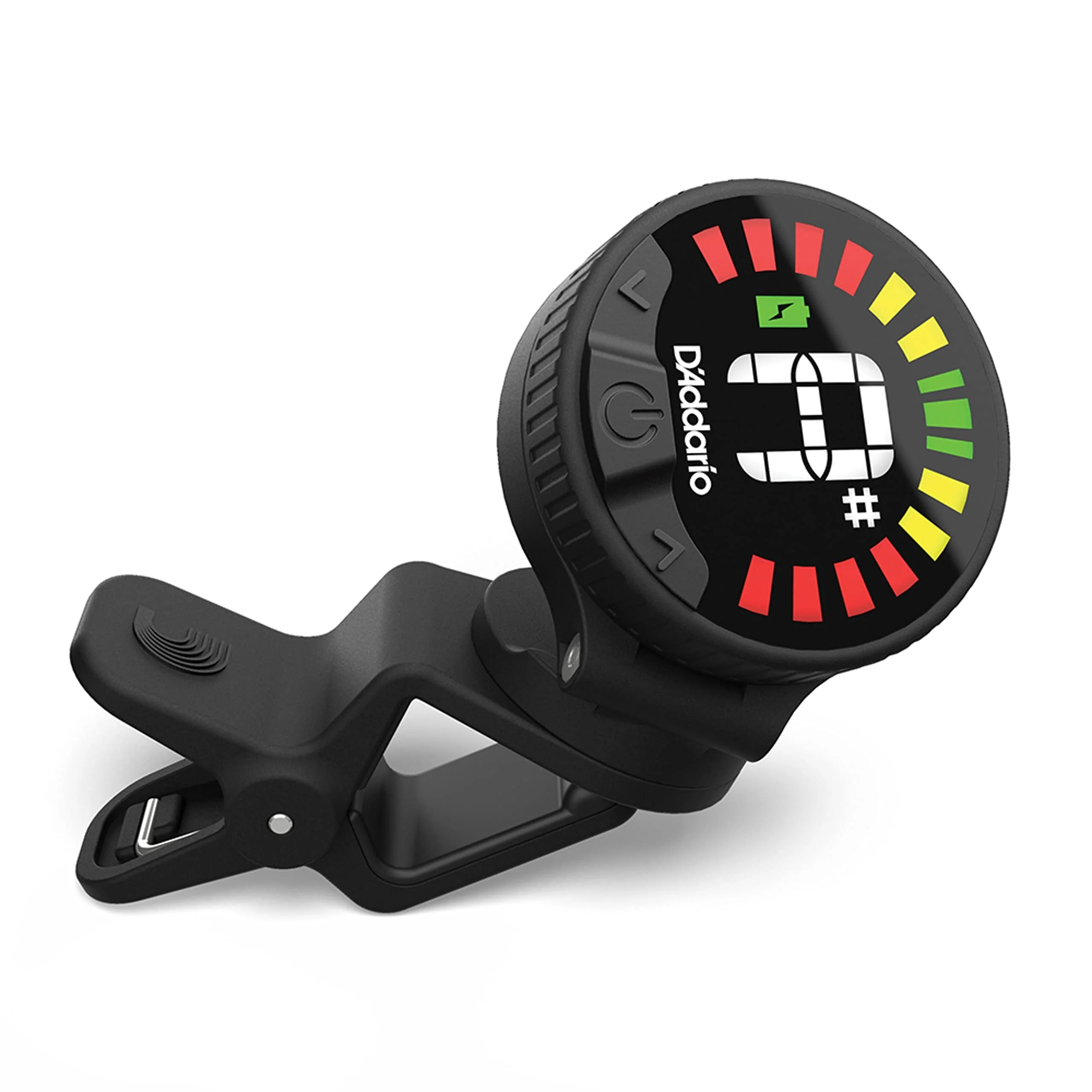 D'Addario Nexxus 360 Rechargeable Guitar Tuner - Clip On Guitar Tuner - Acoustic Guitar Tuner - Electric Guitar Tuner - 24 Hours of Tuning Time per Charge - Rotates 360-degrees - Image 4