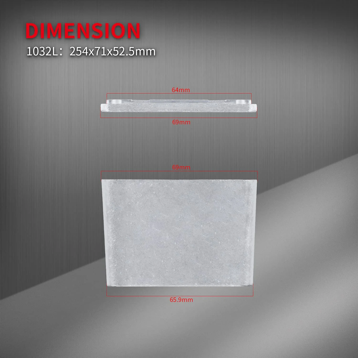 DaierTek 1032L Looper Guitar Pedal Enclosure Die-Cast Aluminum Effects Stomp Box Blank DIY 254x71x52.5mm - Image 5