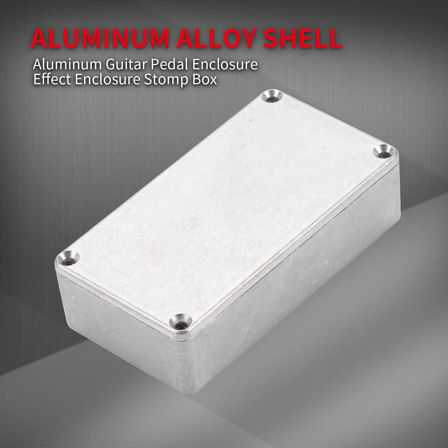 DaierTek 125B 1590N1 Aluminum Guitar Pedal Enclosure 122x66x39.5 MM Metal Stompbox Enclosure Guitar Effect Unfinished Toggle Switch Box (Pack of 2) - Image 2
