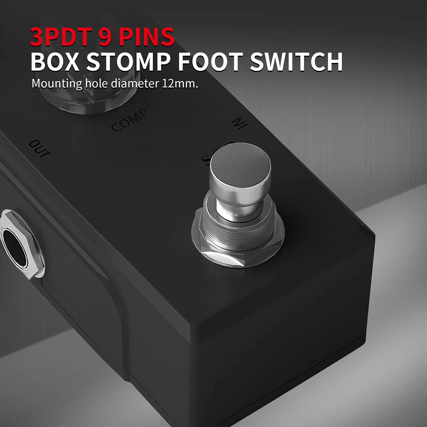 DaierTek 14pcs Guitar Effect Pedal 3PDT Footswitch 9 Pin Latching Stomp Push Button Foot Switch True Bypass Solder Lugs - Image 5