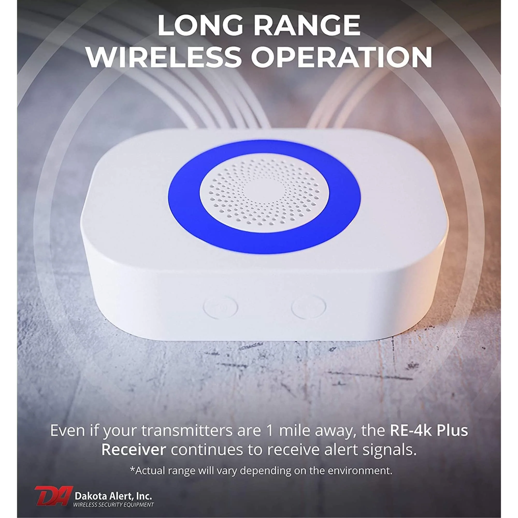 Dakota Alert Wireless Receiver- RE-4k Plus- Up to 1 Mile Operating Range - Compatible with All Dakota Alert 4000 Series Sensors: SBB-4000, DCHT-4000, DCMT-4000, DCPT-4000, and UT-4000 Transmitters - Image 3