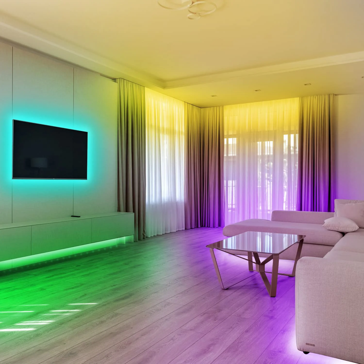 dalattin 100ft Led Lights for Bedroom Led Strip Lights Color Changing Lights with 44 Keys Remote,2 Rolls of 50ft - Image 5