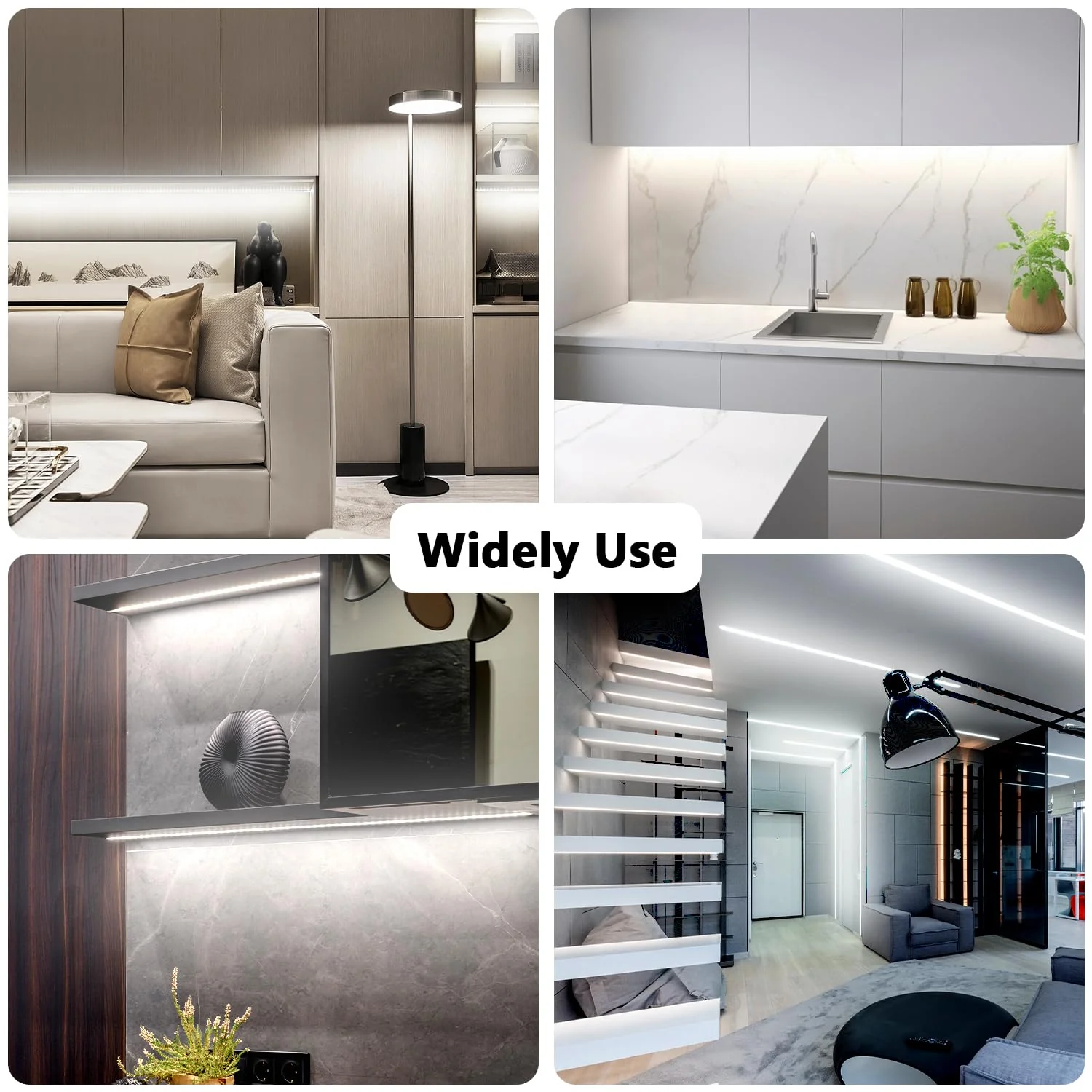 dalattin White LED Strip Lights 100ft, Dimmable Bright 24V Led Light Strip 6500K Daylight White 1800 LEDs Lights for Bedroom, Mirror, Kitchen, Strong Adhesive, 2 roll of 50ft White 6500K - Image 4