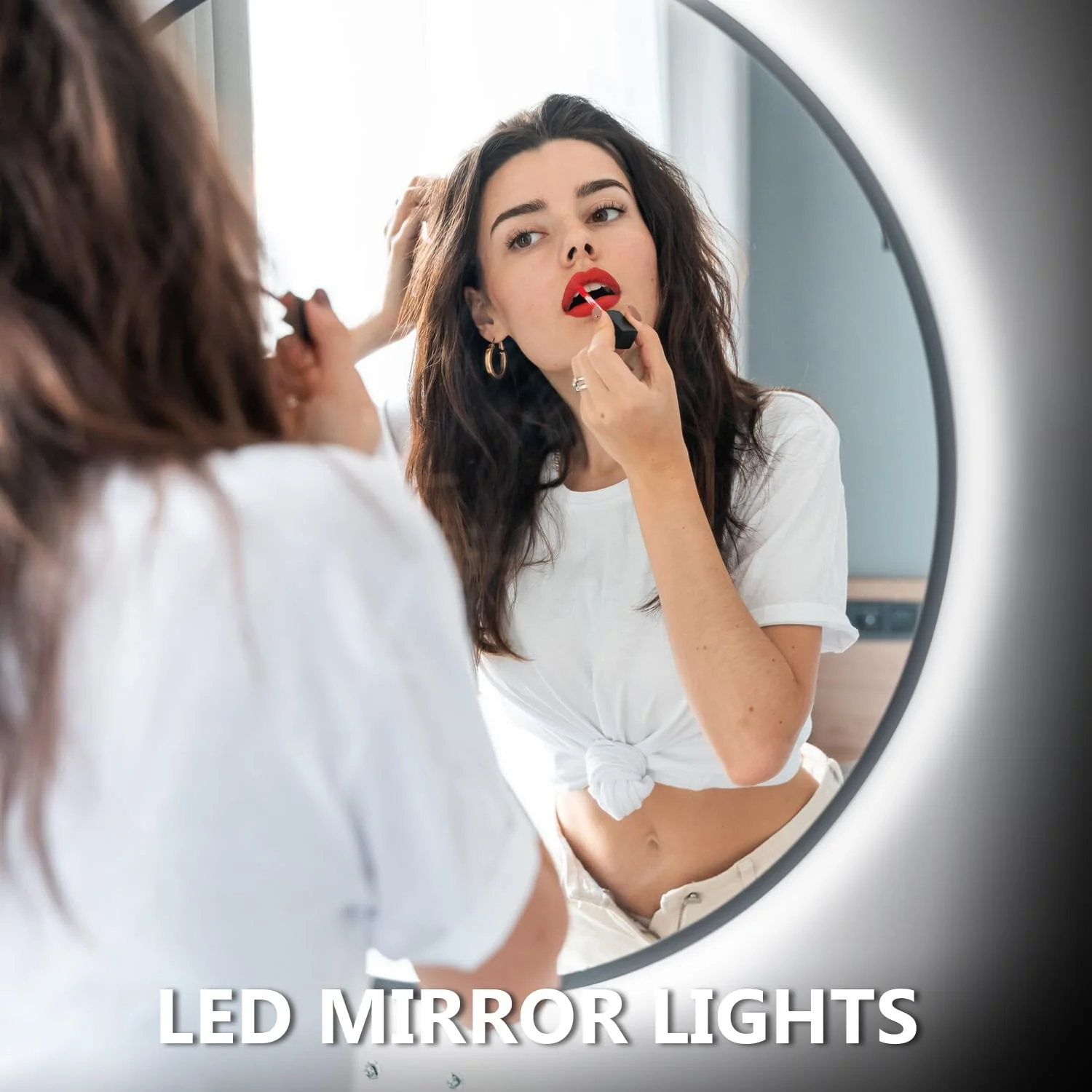 dalattin White LED Strip Lights 100ft, Dimmable Bright 24V Led Light Strip 6500K Daylight White 1800 LEDs Lights for Bedroom, Mirror, Kitchen, Strong Adhesive, 2 roll of 50ft White 6500K - Image 5