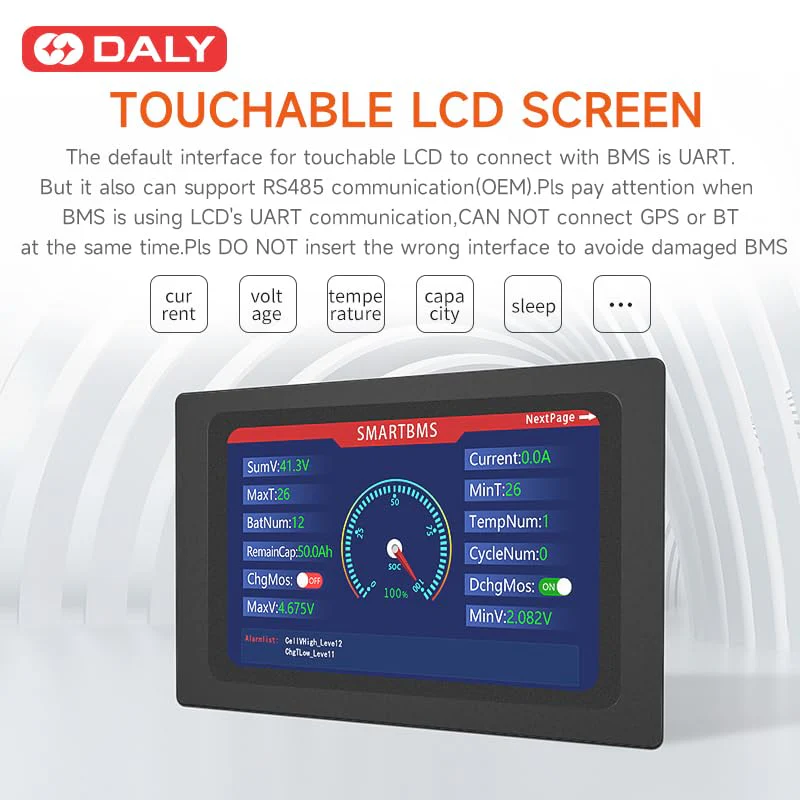 DALY Smart BMS Accessory 4.3" Touch Screen 4.3 inch touch display - Image 2