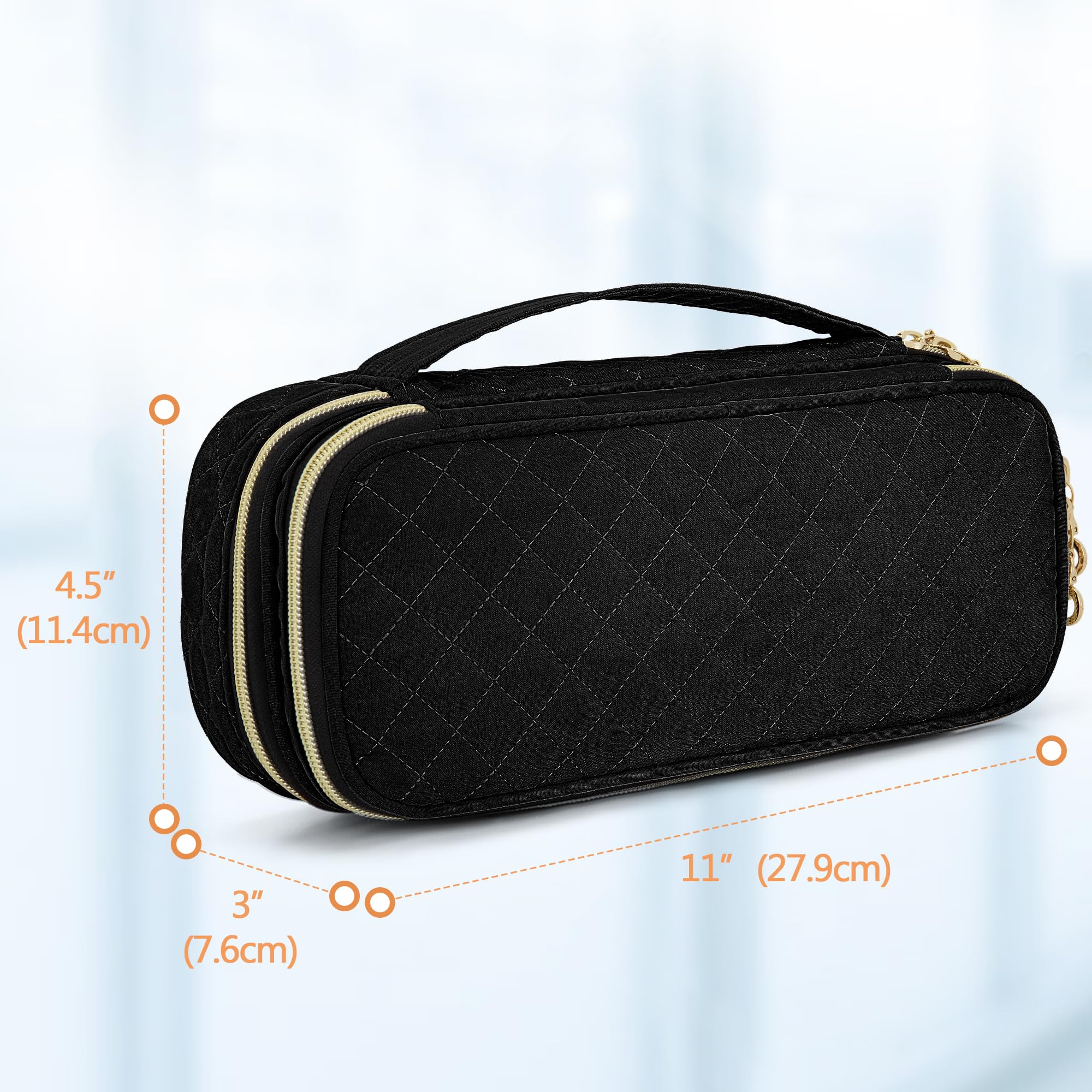 Damero Double Layer Stethoscope Bag Compatible with 3M Littmann/ADC/Omron Stethoscope, Stethoscope Carry Bag, Travel Bag for Nurse Accessories, Black - Image 5