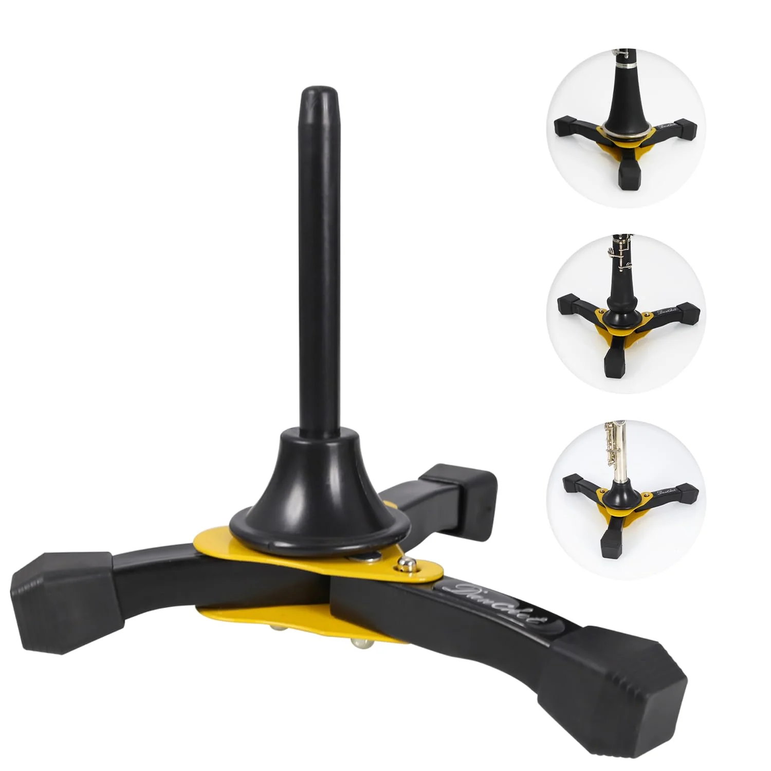 Danchet Portable Foldable Tripod Stand for Clarinet, Flute and Oboe, Woodwind Instrument Stand Portable Foldable Stand… Flute, Clarinet, Oboe Stand