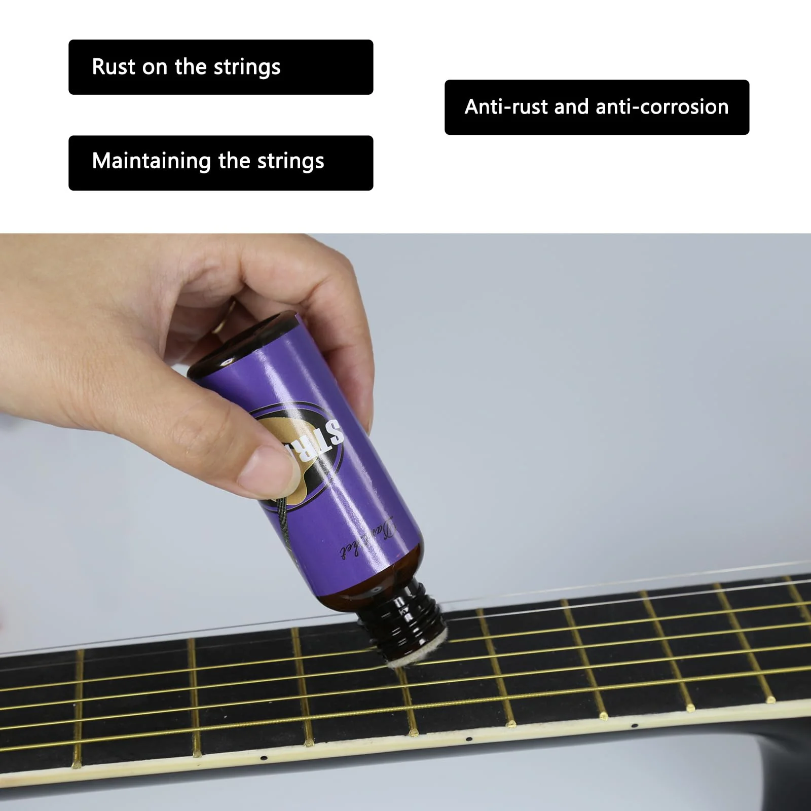 Danchet Violin Cleaner Care Cleaning Kit,Maintenance Kit,Beeswax,Liquid Rosin,Rosin Remover,String Oil,Polish,Violin Humidifier,Violin String Brush,Cleaning Clot. - Image 5