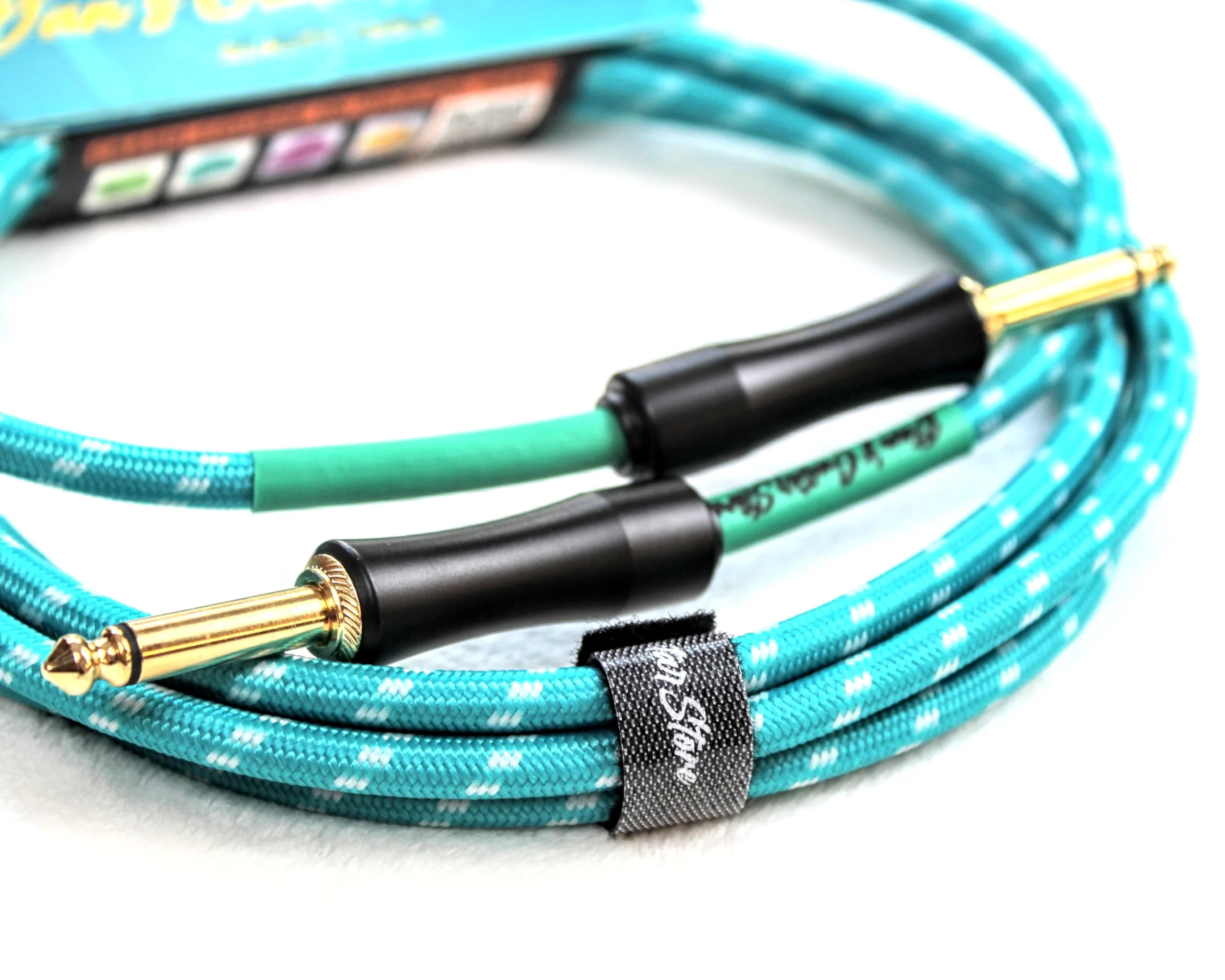 Dan's Guitar Store Instrument Cable (3m / 10ft Inline/Inline) 1/4 Jack 21AWG OFC 18k gold-plated self-silencing connector Precision Instrument Cable 3 Metre / 10 ft Inline / Inline - Image 4