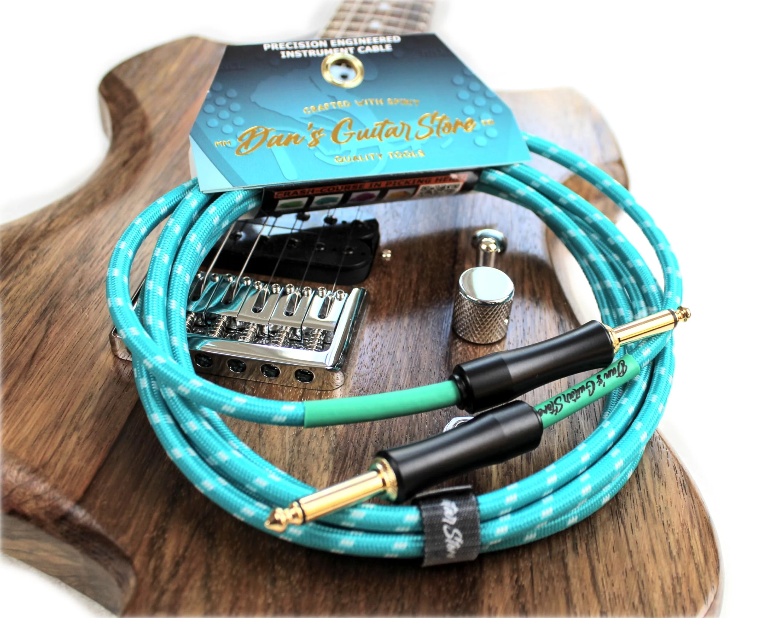Dan's Guitar Store Instrument Cable (3m / 10ft Inline/Inline) 1/4 Jack 21AWG OFC 18k gold-plated self-silencing connector Precision Instrument Cable 3 Metre / 10 ft Inline / Inline - Image 6