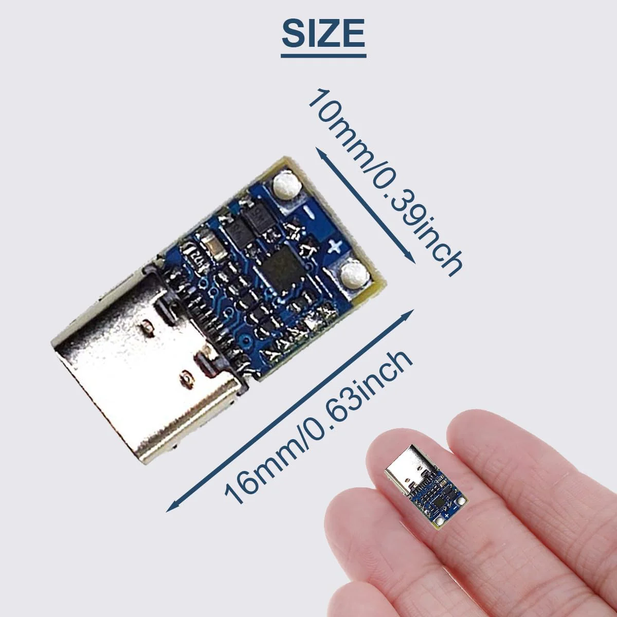 DAOKAI 2 Pack 20V 15V 12V 9V 5A PD2.0 PD3.0 USB Type-C to DC Power Trigger Module Current Transformer Power Decoy Module Socket with 8pcs DC Plug, DC Power Cable - Image 3