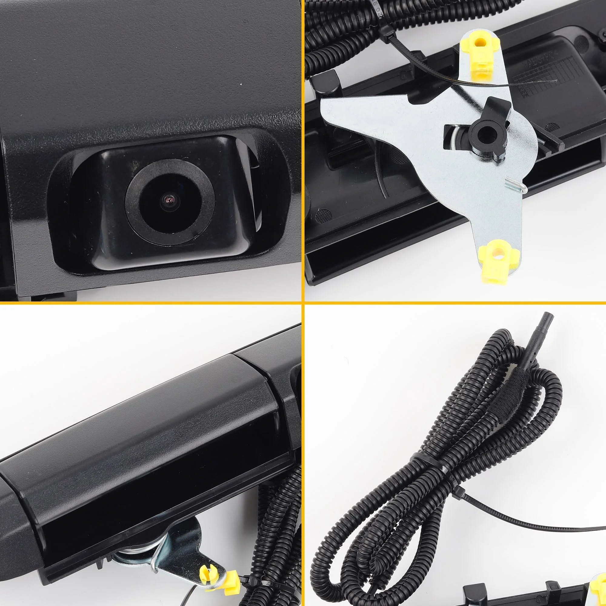 Dasbecan Tailgate Handle Rear View Backup Camera 6909004020 Compatible with Toyota Tacoma 2005-2015 Black Aftermarket Replacement Reverse Parking Liftgate Latch Handle Camera (RCA Connector) - Image 6
