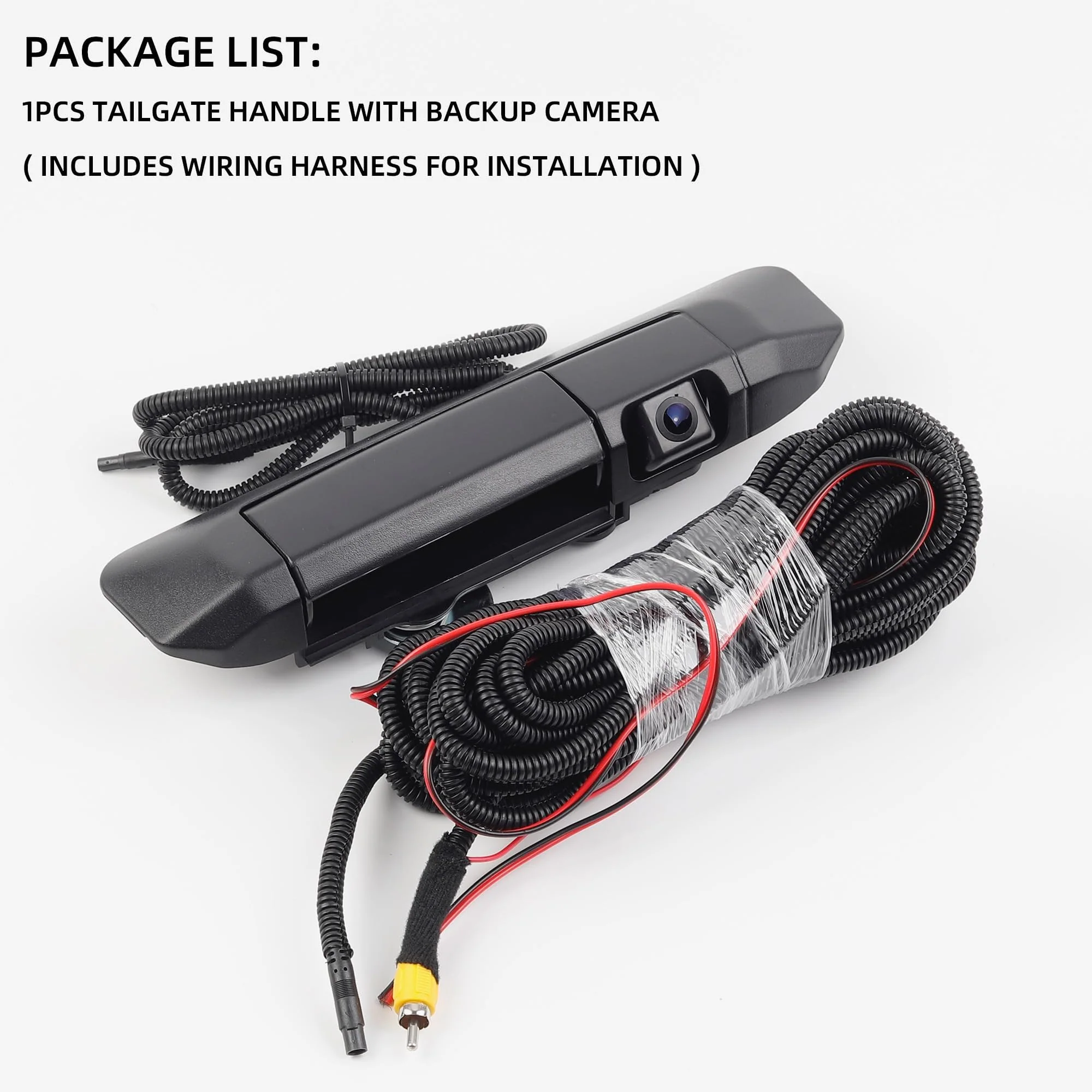 Dasbecan Tailgate Handle Rear View Backup Camera 6909004020 Compatible with Toyota Tacoma 2005-2015 Black Aftermarket Replacement Reverse Parking Liftgate Latch Handle Camera (RCA Connector) - Image 7