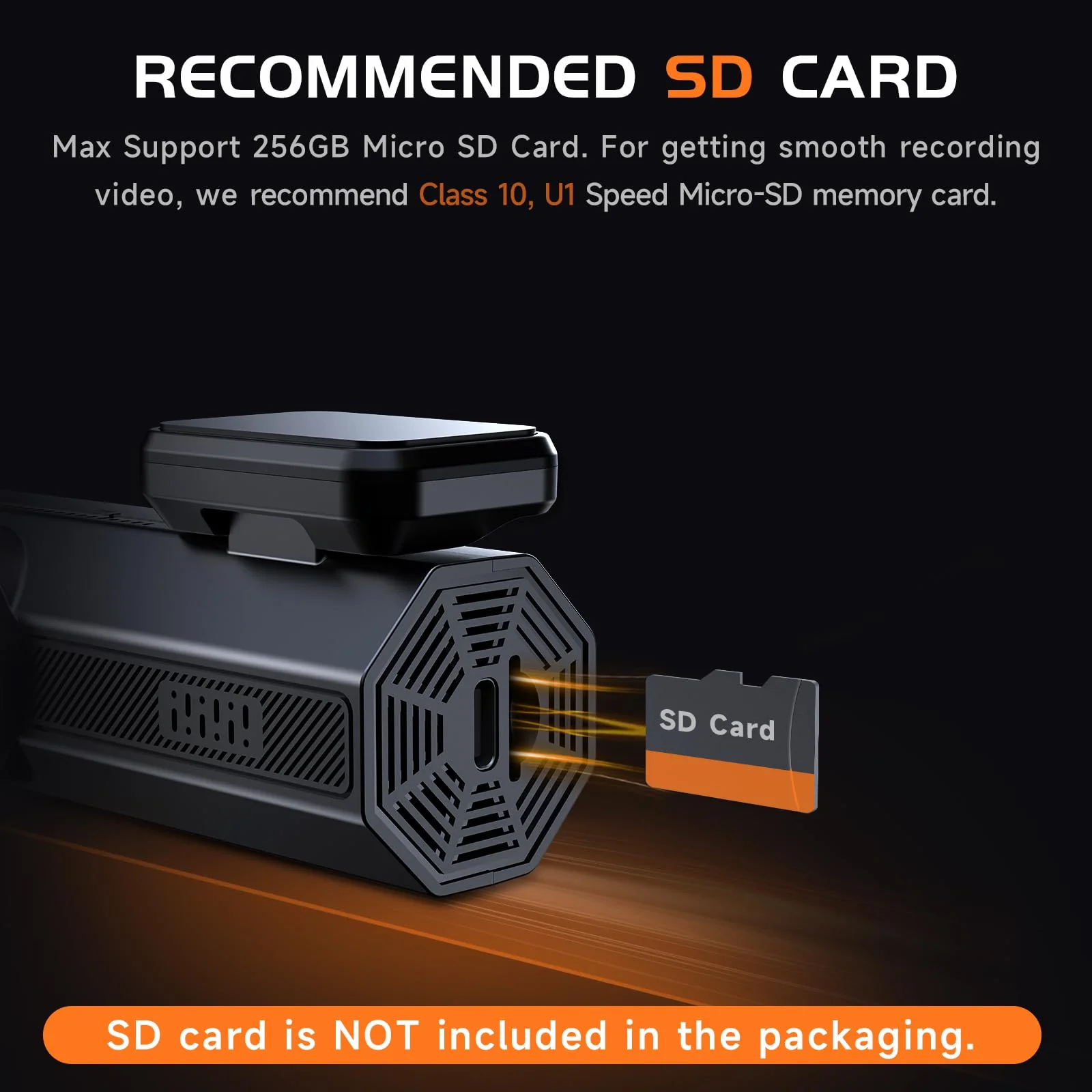 Dash Cam, 2.5K Dash Cam Front, VEEMENT Dash Camera for Cars, 1440P Car Dash Camera with APP, WiFi Dash Cams with WDR Night Vision, 24/7 Parking Monitor Dashcam, 160°Wide, G-Sensor, Mini Car Camera Black - Image 7