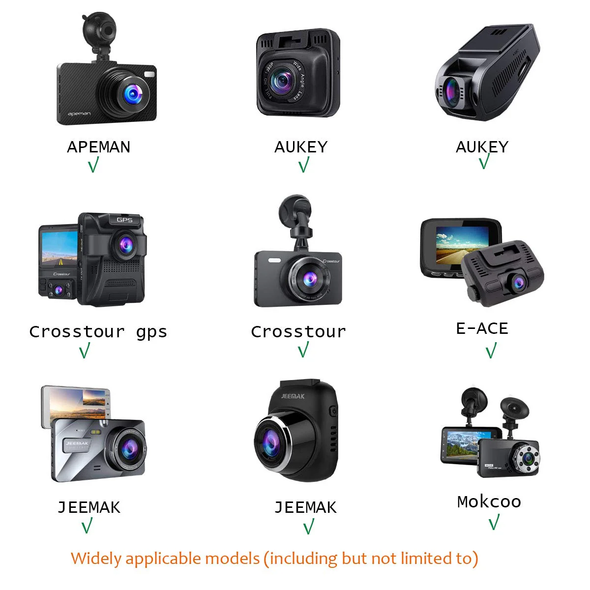 Dash Cam Mirror Mount , with 16 Different Joints, Compatible with APEMAN, UGSHDI, Old Shark, Vantrue, Rexing V1P, YI 2.7", Z-Edge, Peztio, Falcon F170, Roav, KDLINKS X1, Crosstour and 99% Dash Cam - Image 3