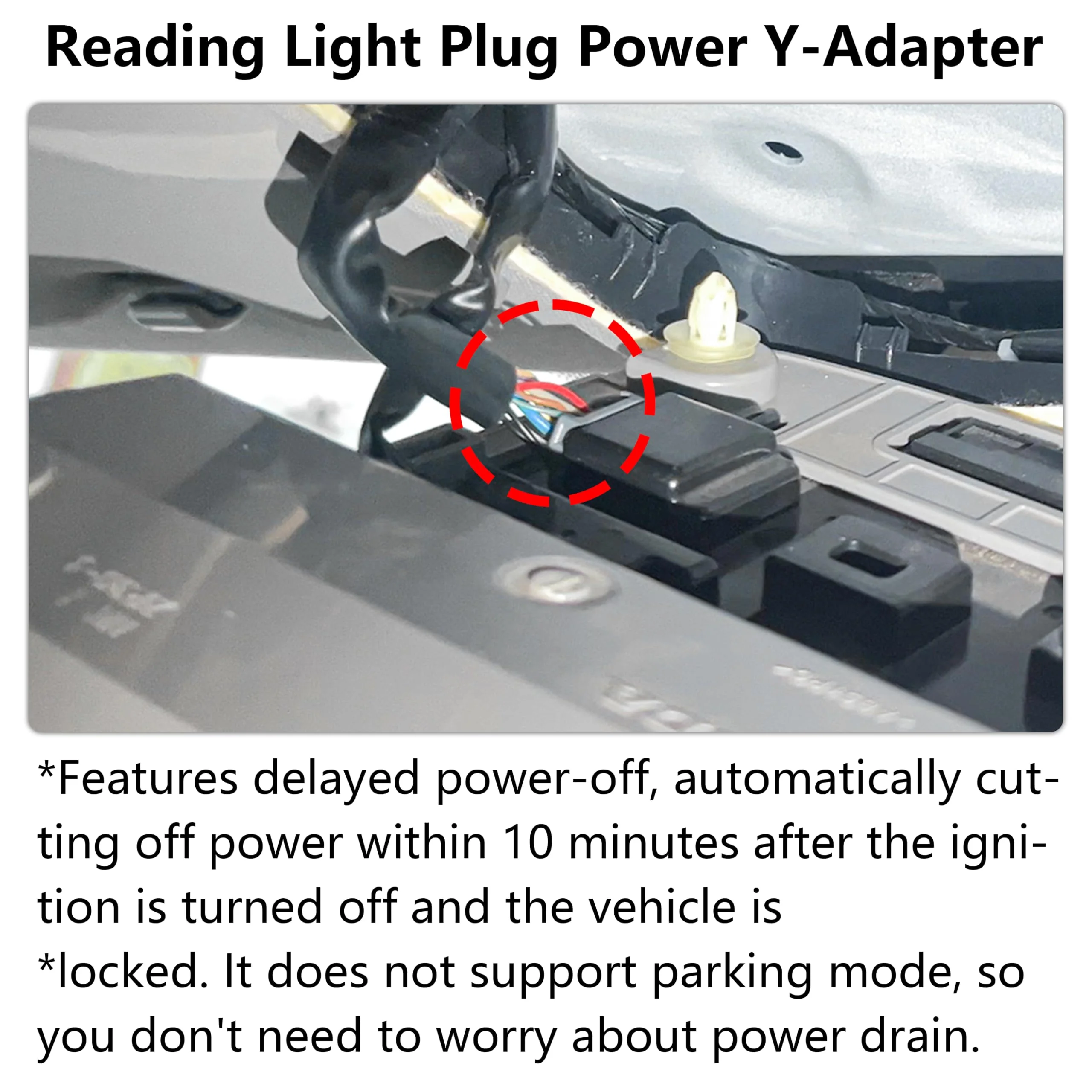 Dashcam Power Adapter 16 Pin (Model B) Custom for Select Honda Models (e.g., Pilot, Ridgeline),Hide The Wires, Connects to Overhead Console(Hidden) - Image 3