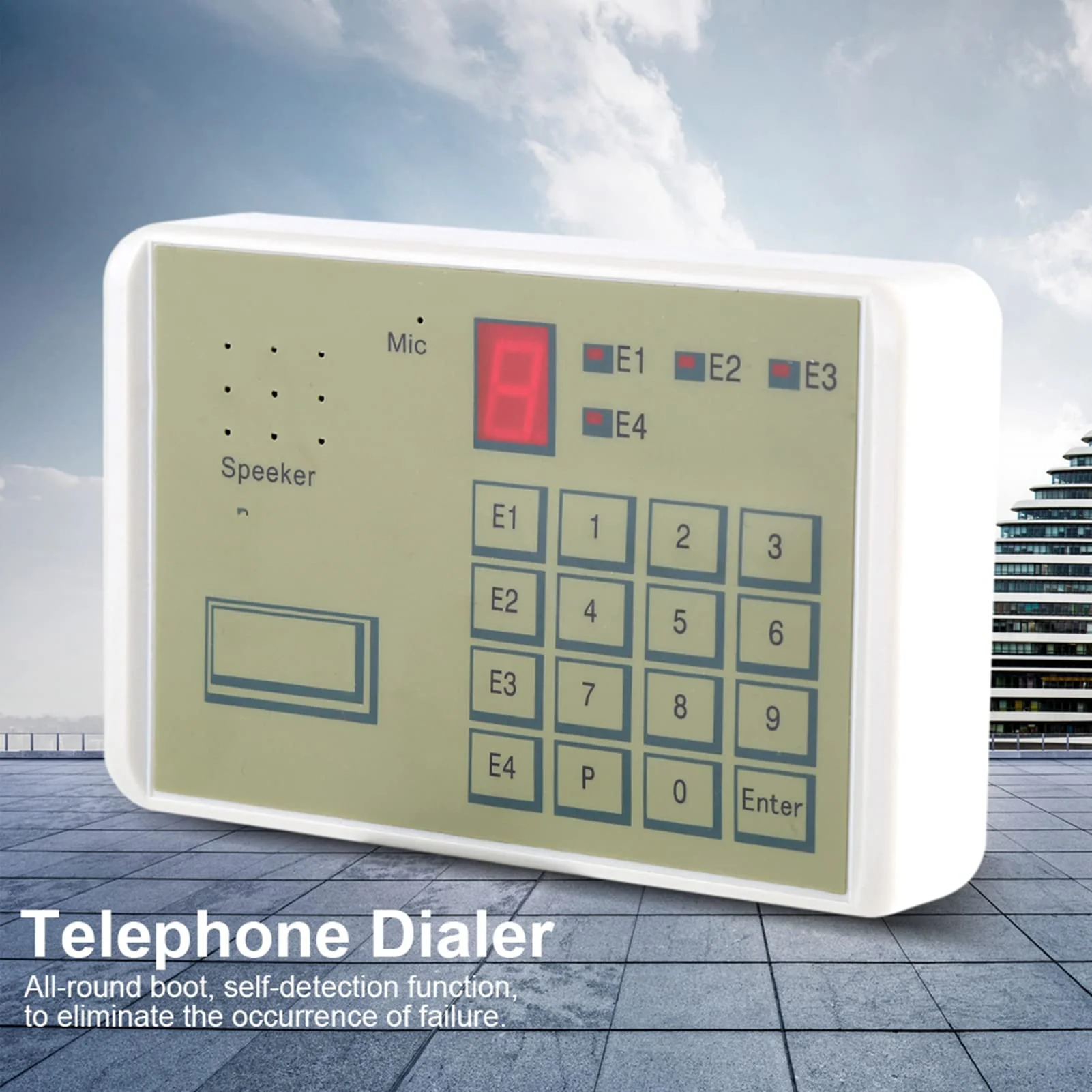 DAUERHAFT Wired Telephone Voice Auto Dialer for Home Security System and House Alarm System with Auto Dial Feature - Image 4