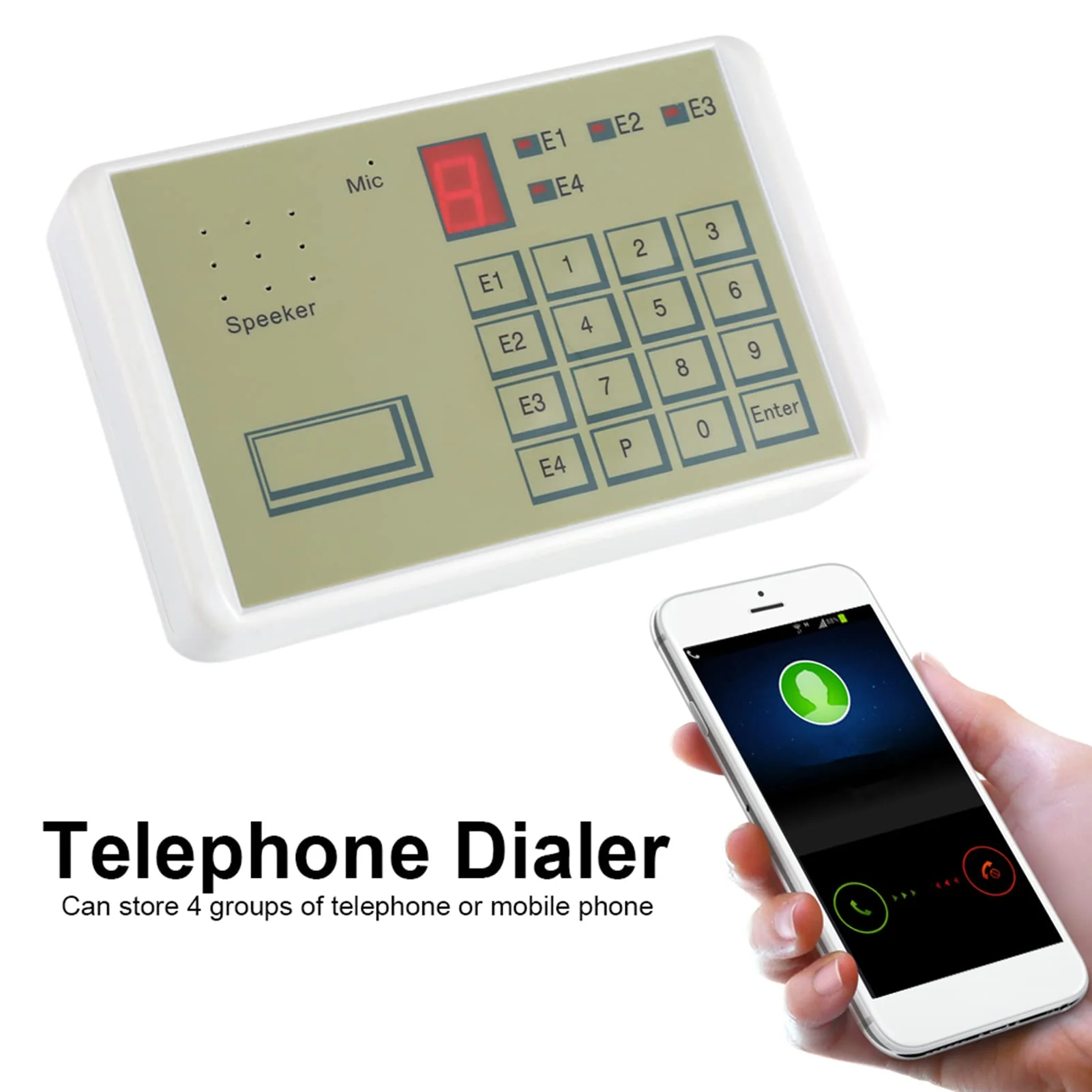 DAUERHAFT Wired Telephone Voice Auto Dialer for Home Security System and House Alarm System with Auto Dial Feature - Image 5
